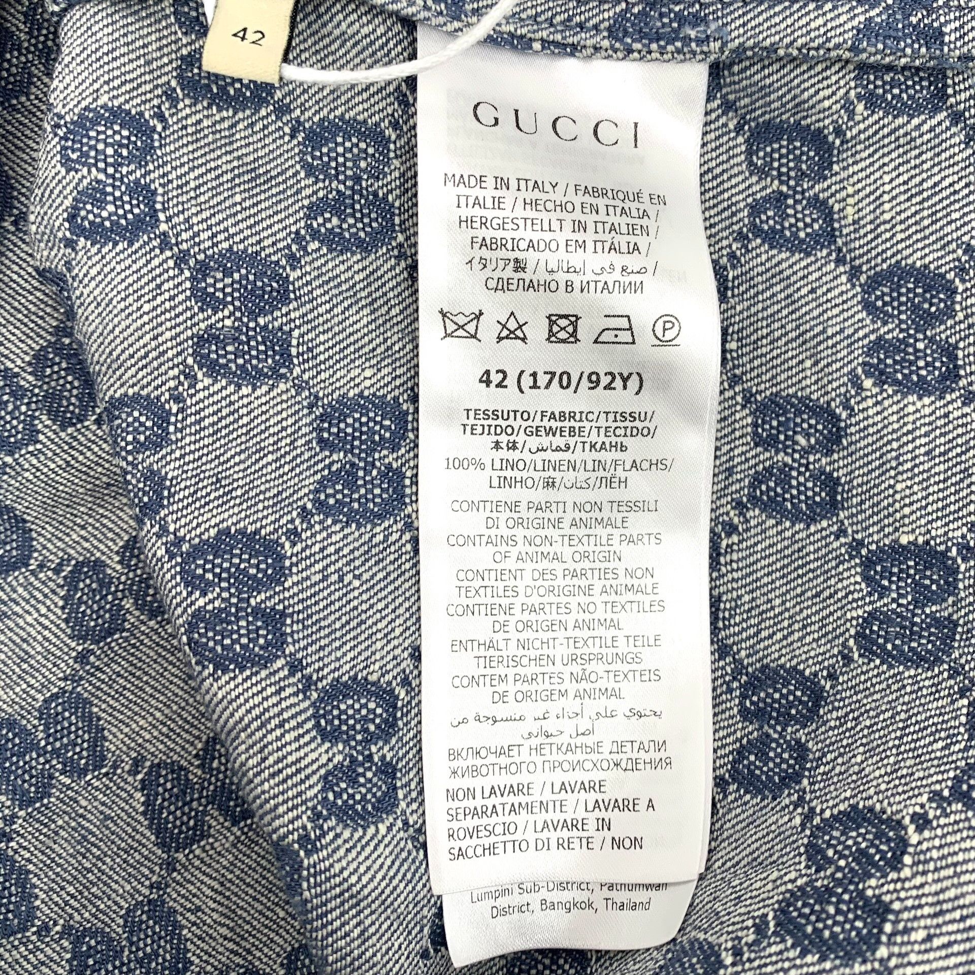 Gucci Gucci Retro Blue Shirt 42 Men Size US M / EU 48-50 / 2 - 6 Thumbnail