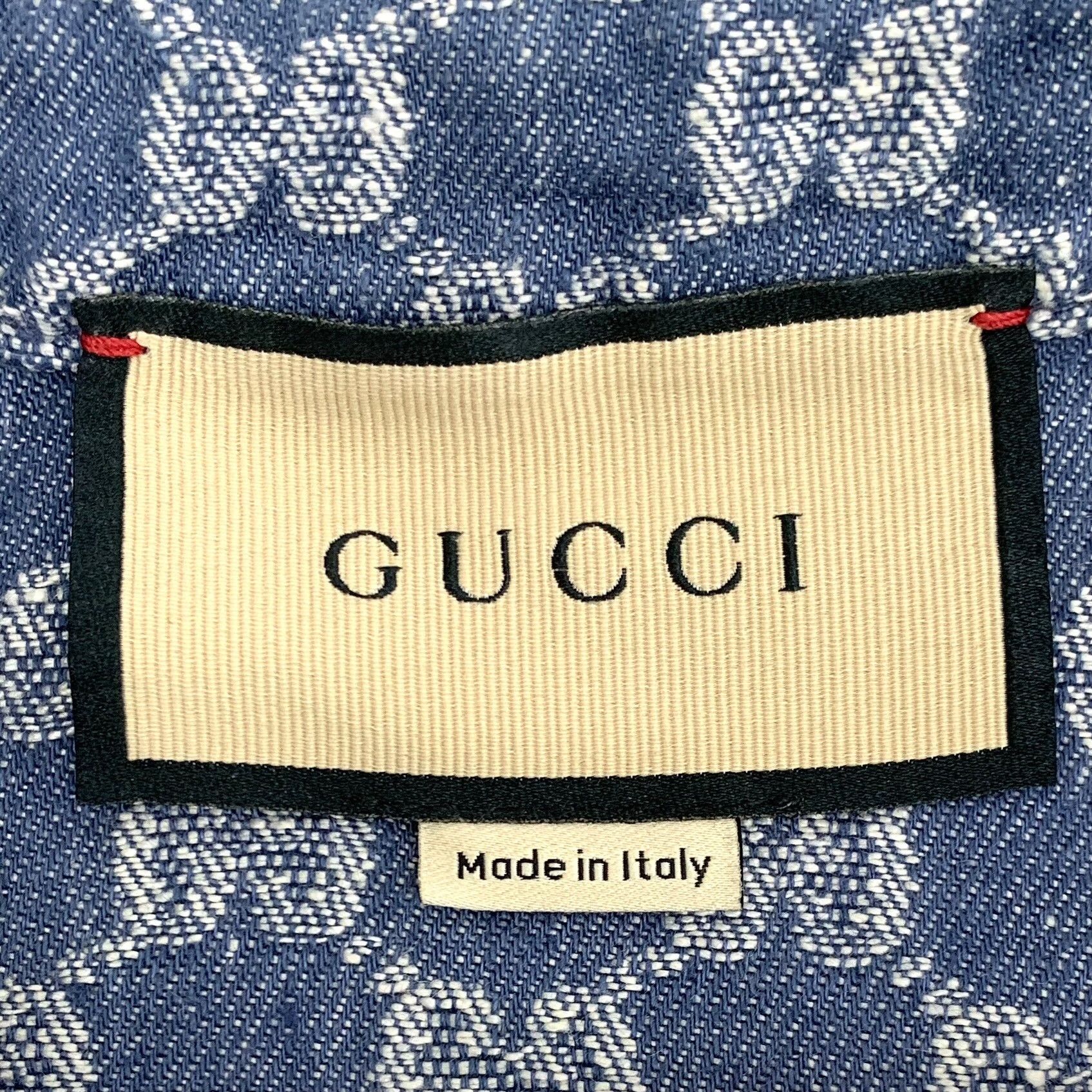 Gucci Gucci Retro Blue Shirt 42 Men Size US M / EU 48-50 / 2 - 5 Thumbnail