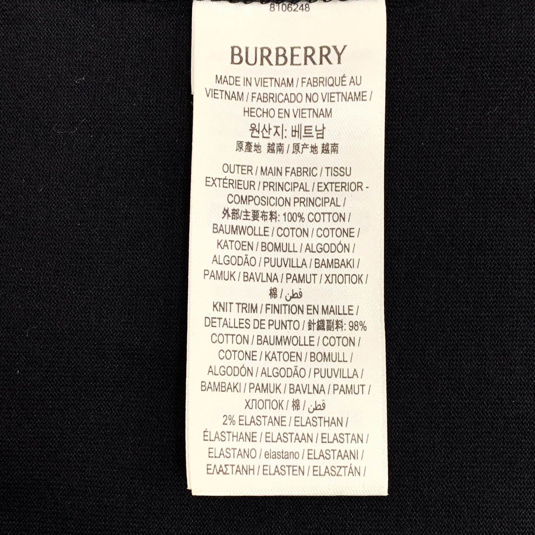 Burberry Burberry Cotton Plaid Black T-Shirt XXL Men Size US XXL / EU 58 / 5 - 6 Thumbnail