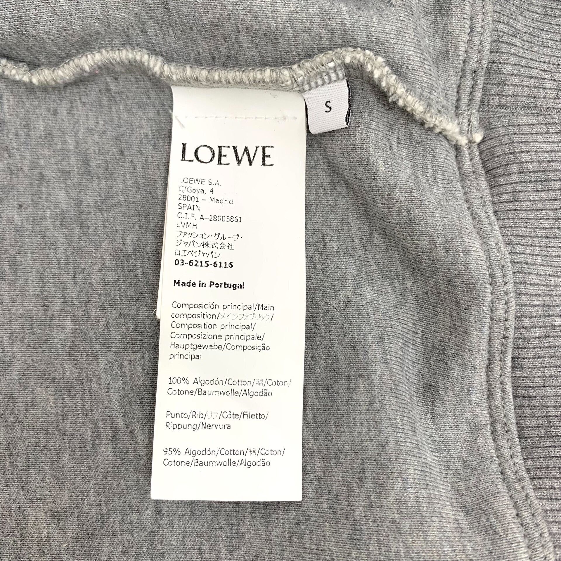 Loewe Loewe Retro Embroidered Gray Hoodie S Women Size S / US 4 / IT 40 - 7 Thumbnail