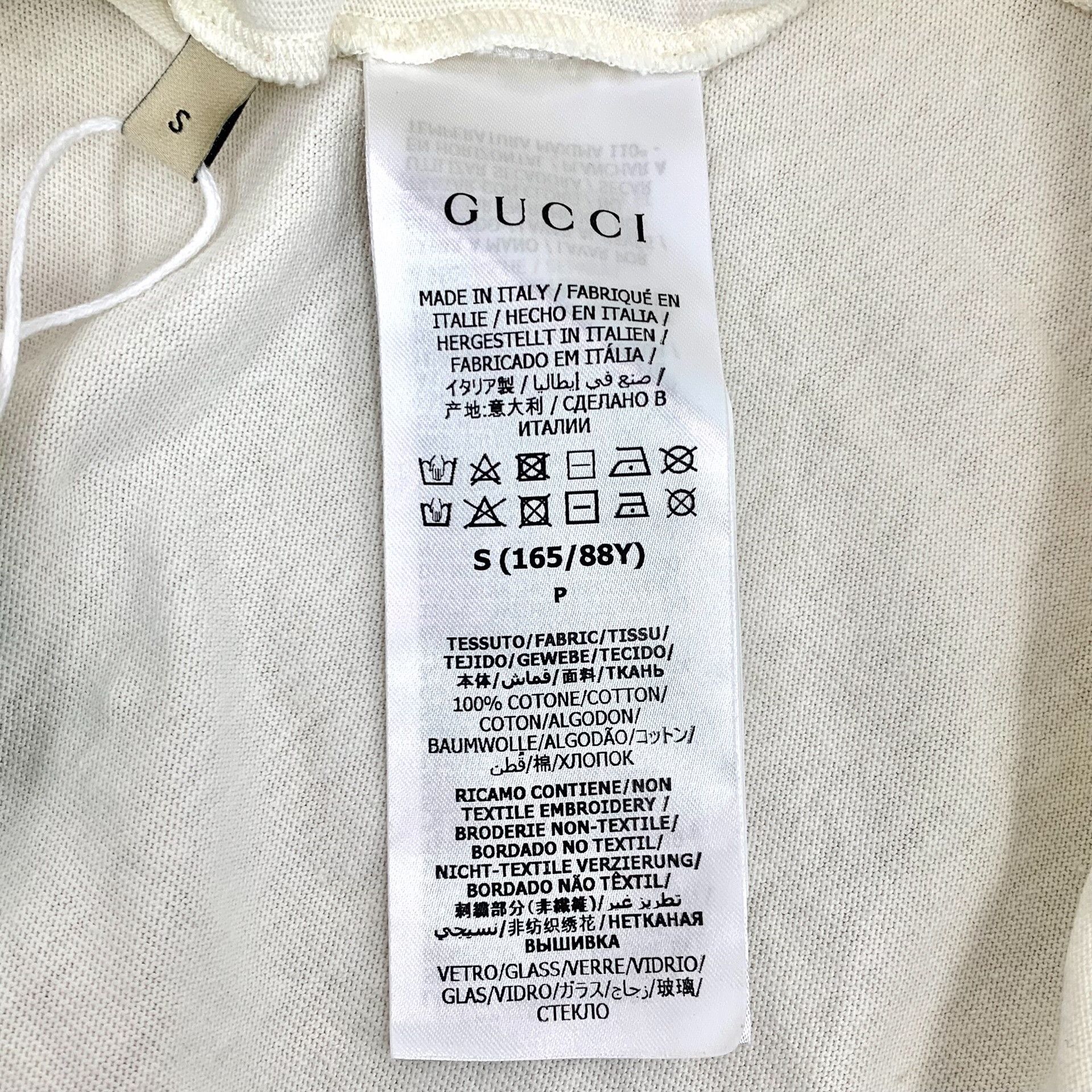 Gucci Gucci Retro Cotton White T-Shirt S Women Size S / US 4 / IT 40 - 7 Thumbnail
