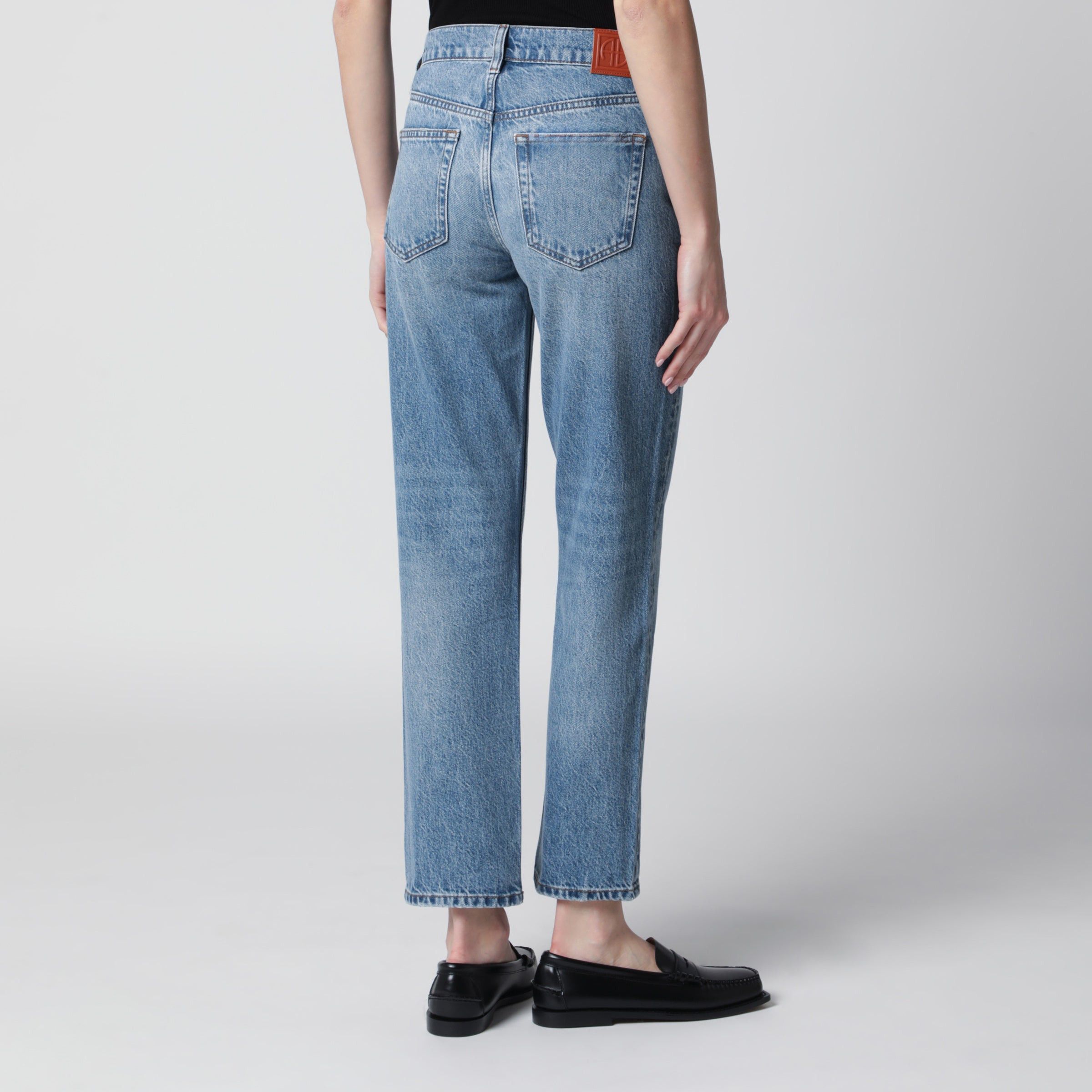 Anine Bing Anine Bing Jane Jeans Light Blue Washed Effect Size 30" / US 8 / IT 44 - 2 Thumbnail