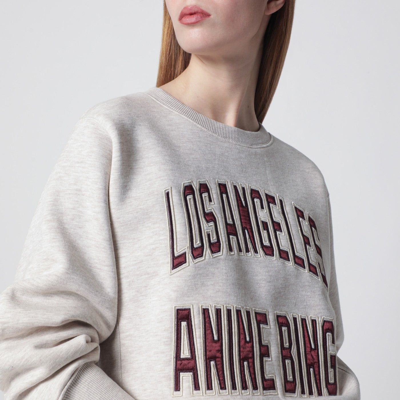 Anine Bing Anine Bing Harry Shrunken La Beige Melange Sweatshirt Size XS / US 0-2 / IT 36-38 - 2 Thumbnail