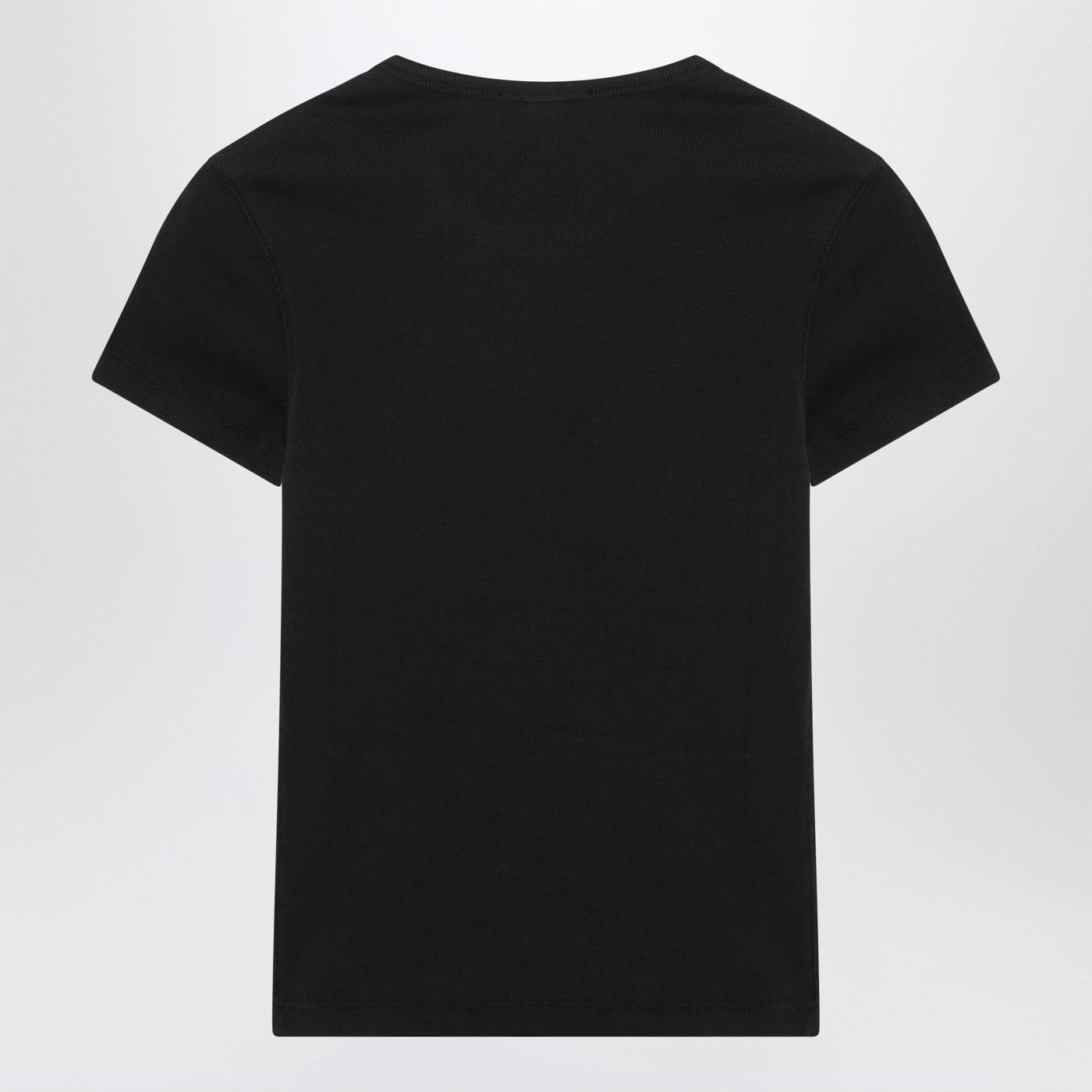 Diesel Diesel Black T-Shirt With Metallic Oval D Size S / US 4 / IT 40 - 2 Thumbnail