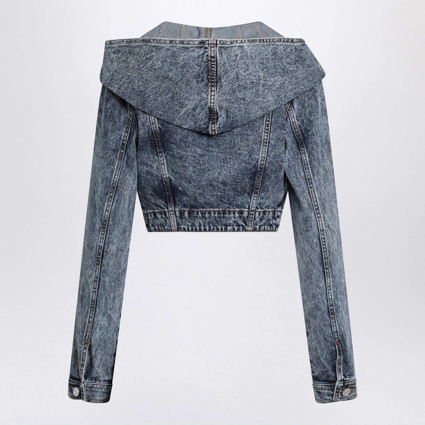 Alaia Alaia Denim Hooded Jacket Size S / US 4 / IT 40 - 2 Thumbnail