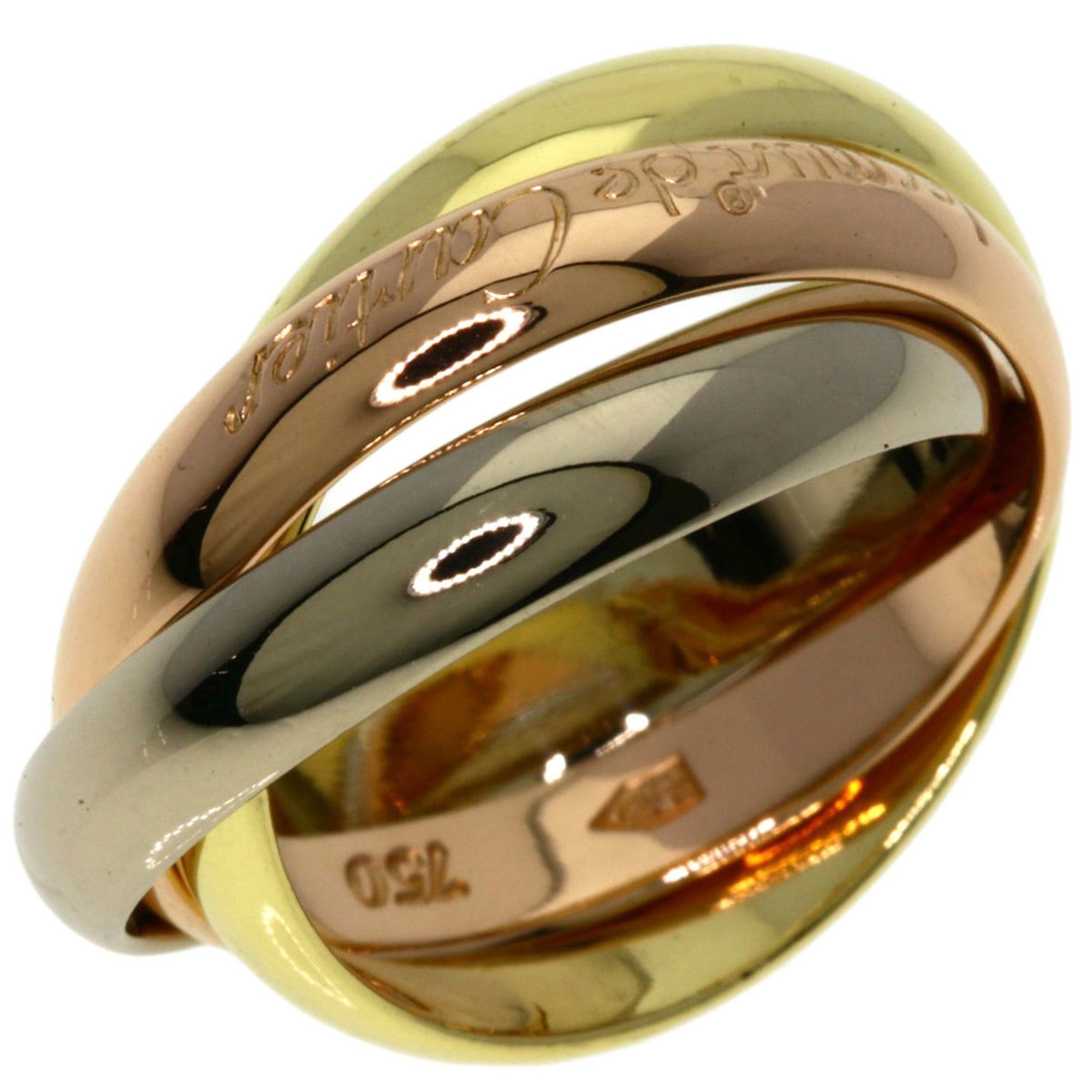 Cartier Cartier Trinity Ring - 18K Yellow Gold/18K White Pink Gold Women's CARTIER Size ONE SIZE - 2 Thumbnail