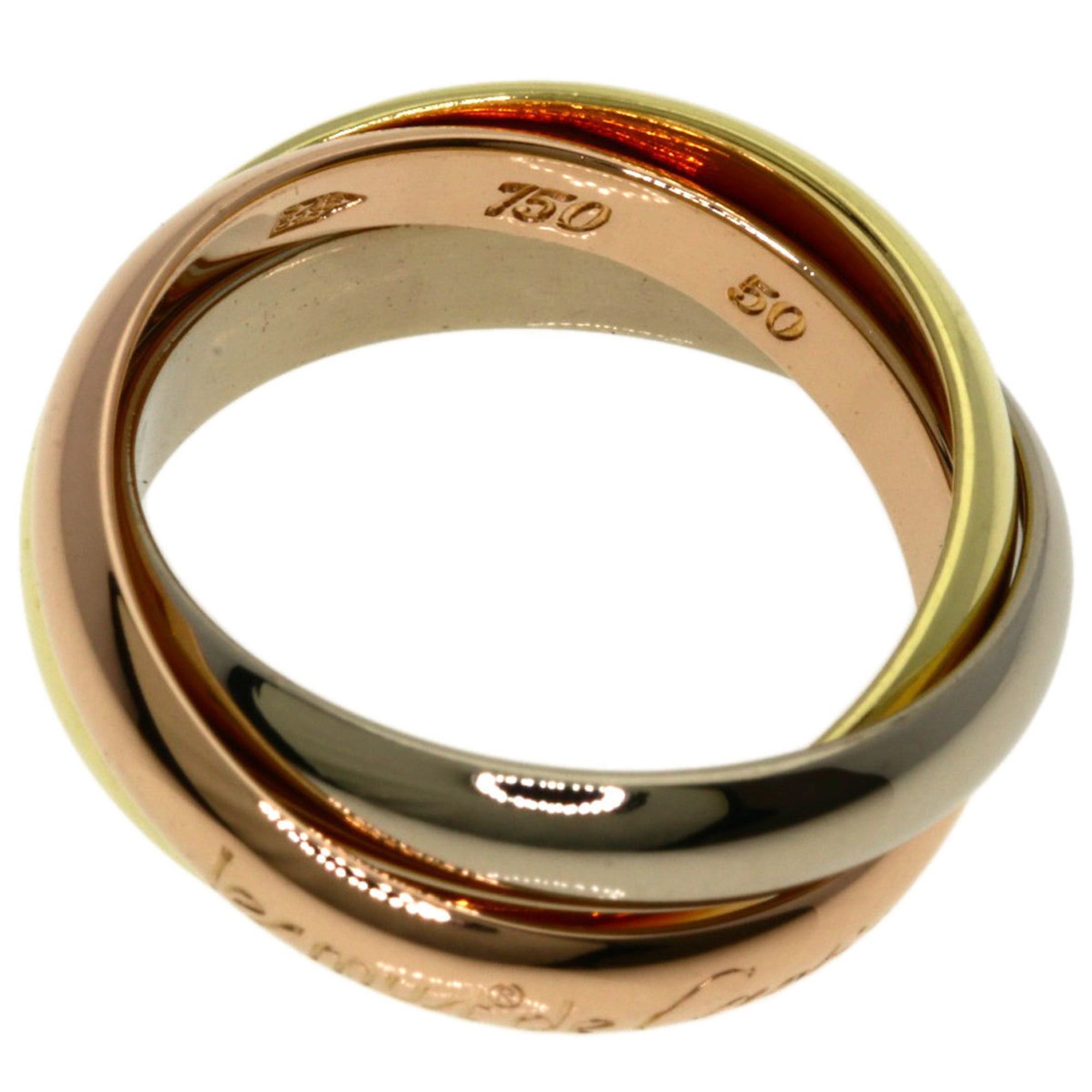 Cartier Cartier Trinity Ring - 18K Yellow Gold/18K White Pink Gold Women's CARTIER Size ONE SIZE - 3 Thumbnail