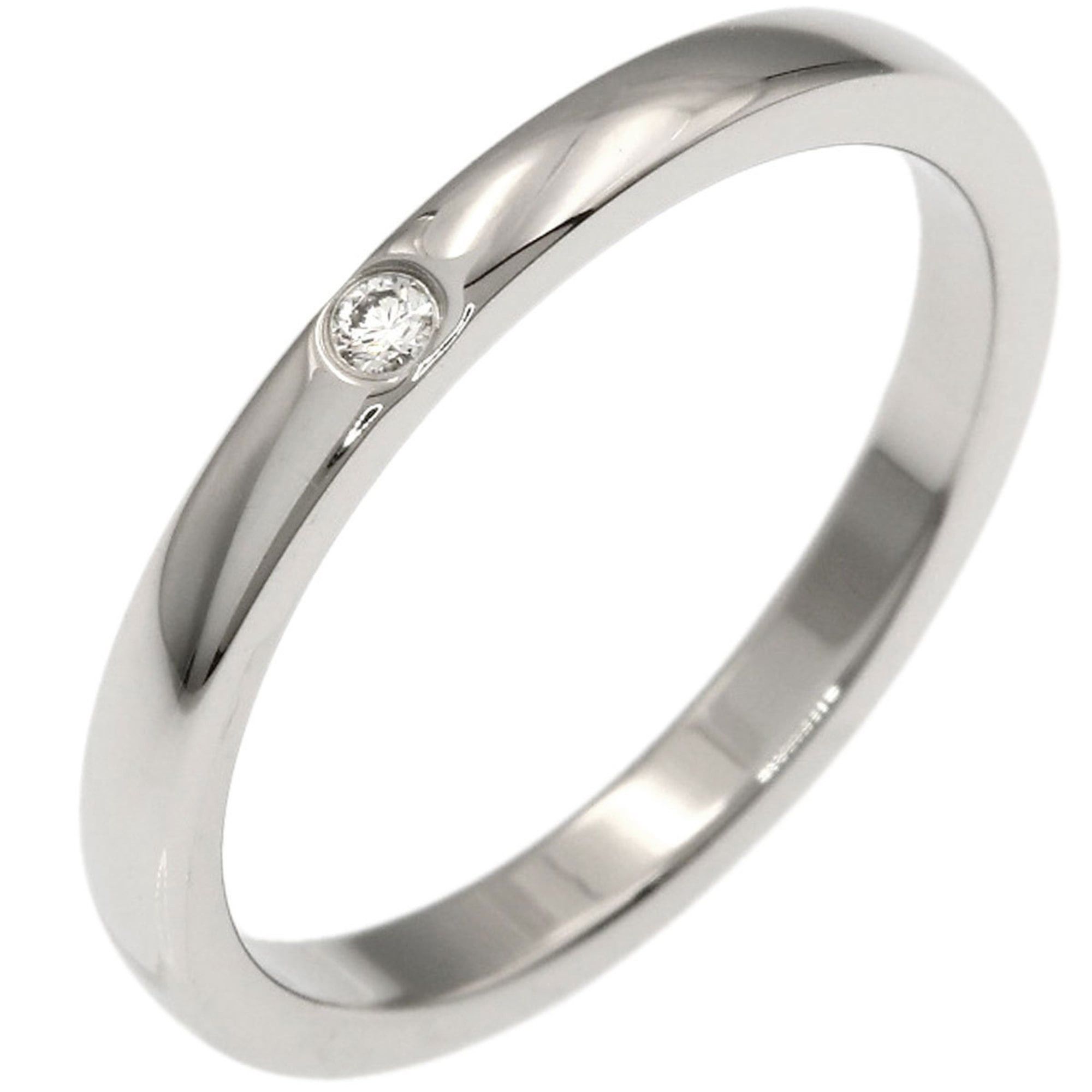 Cartier Cartier Classic 1P Diamond Ring #49 Platinum PT950 Women's CARTIER Size ONE SIZE - 2 Thumbnail