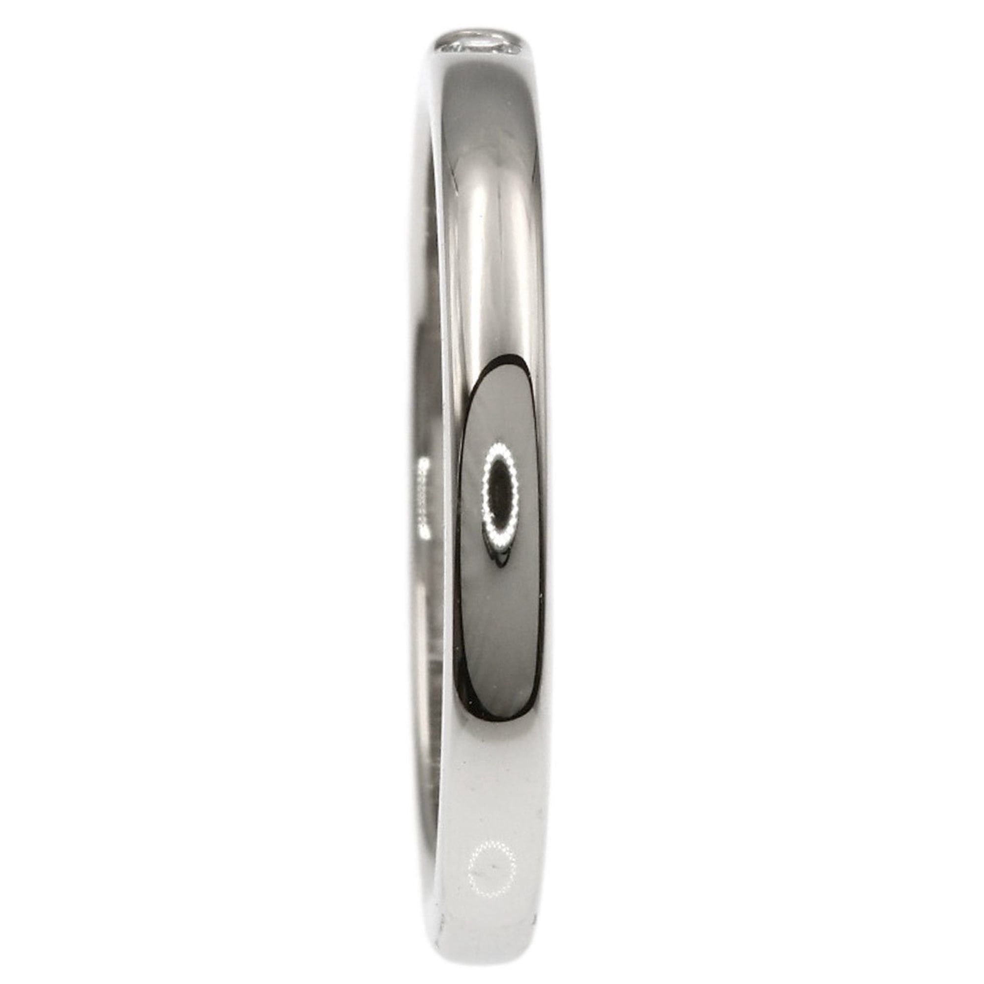 Cartier Cartier Classic 1P Diamond Ring #49 Platinum PT950 Women's CARTIER Size ONE SIZE - 3 Thumbnail