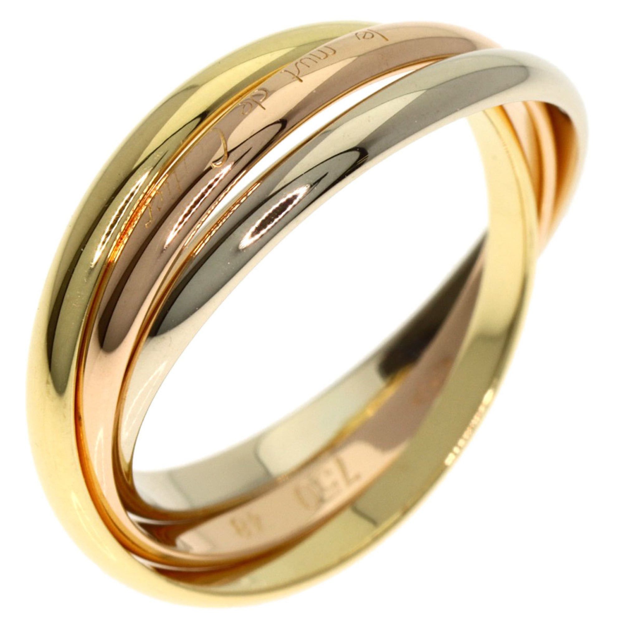 Cartier Cartier Trinity #48 Ring - 18K Yellow Gold/18K White Pink Gold Women's CARTIER Size ONE SIZE - 2 Thumbnail