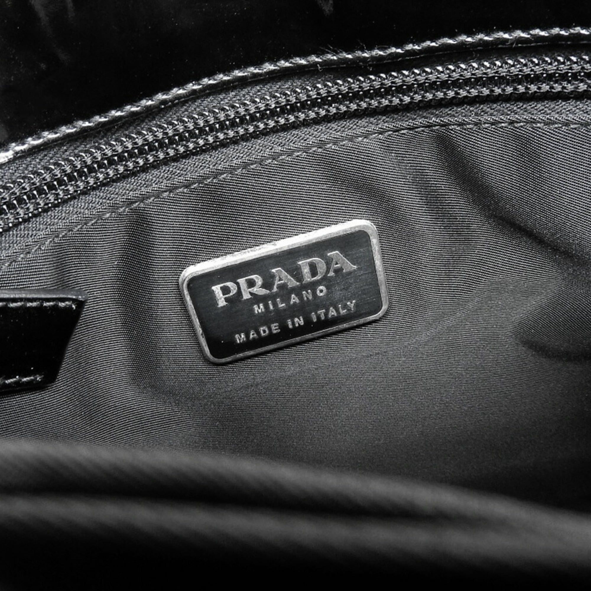 Prada Prada bag, enamel, black Size ONE SIZE - 8 Thumbnail