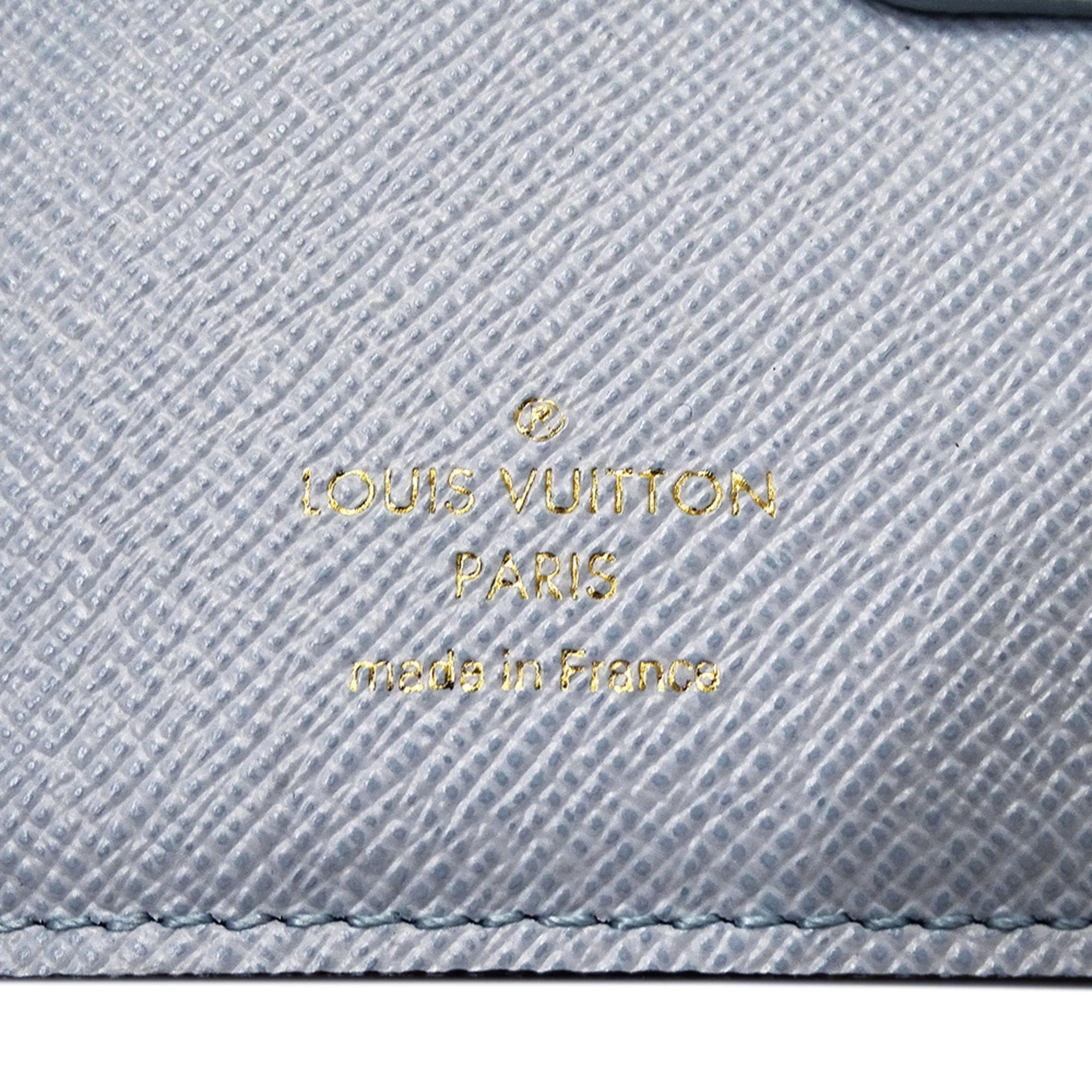 Louis Vuitton Louis Vuitton Women's Monogram Bi-fold Wallet Portefeuille Lisa Blue Olympe M83605 Brown Light Size ONE SIZE - 5 Thumbnail