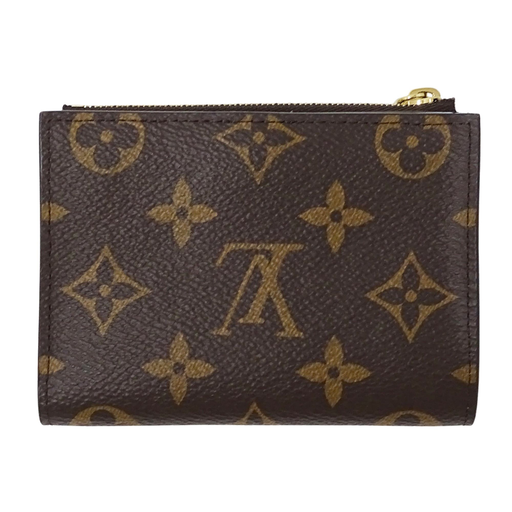 Louis Vuitton Louis Vuitton Women's Monogram Bi-fold Wallet Portefeuille Lisa Blue Olympe M83605 Brown Light Size ONE SIZE - 2 Thumbnail
