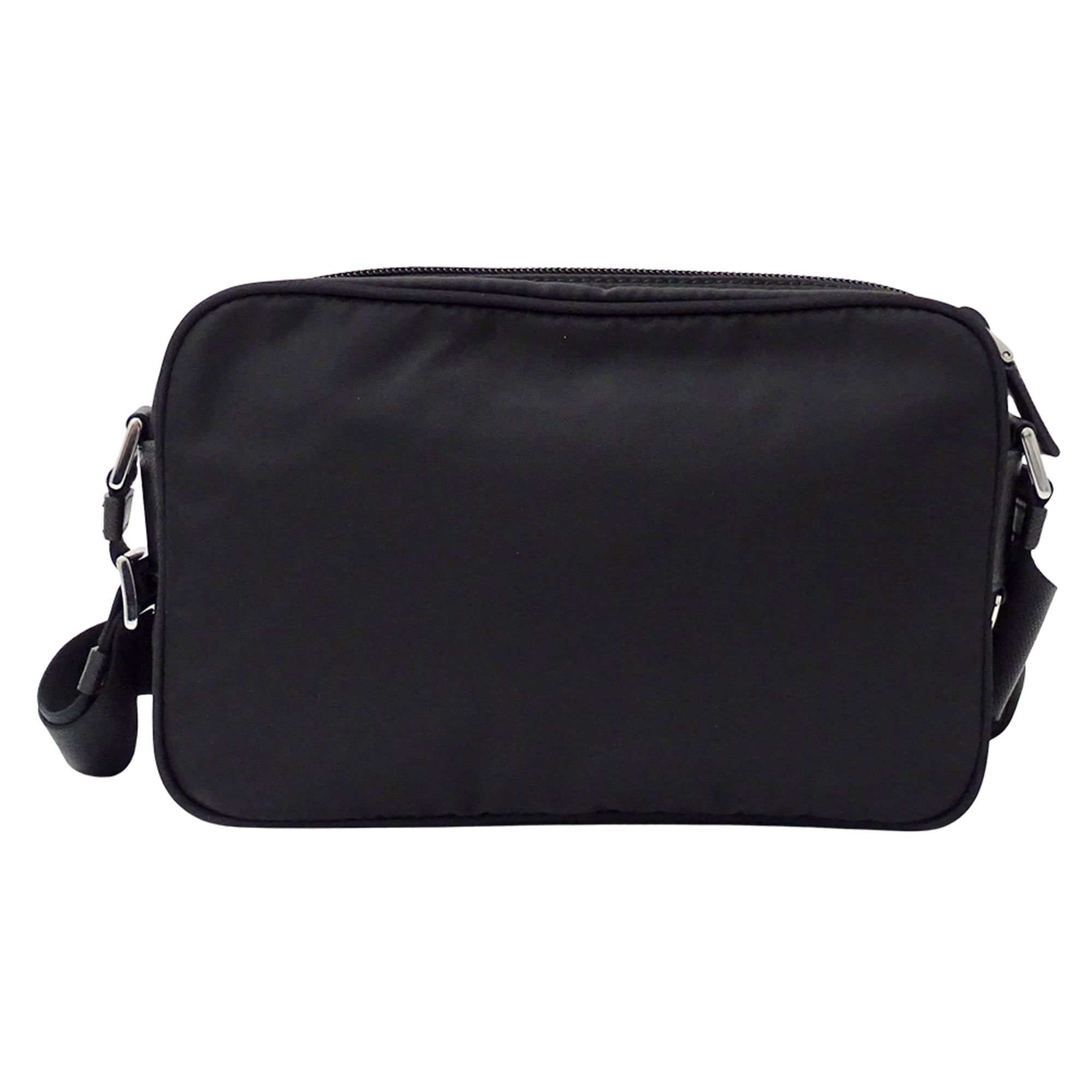 Prada Prada handbag for women and men, brand name shoulder bag, nylon, black, 1BC167, with pouch, logo, crossbody. Size ONE SIZE - 2 Thumbnail