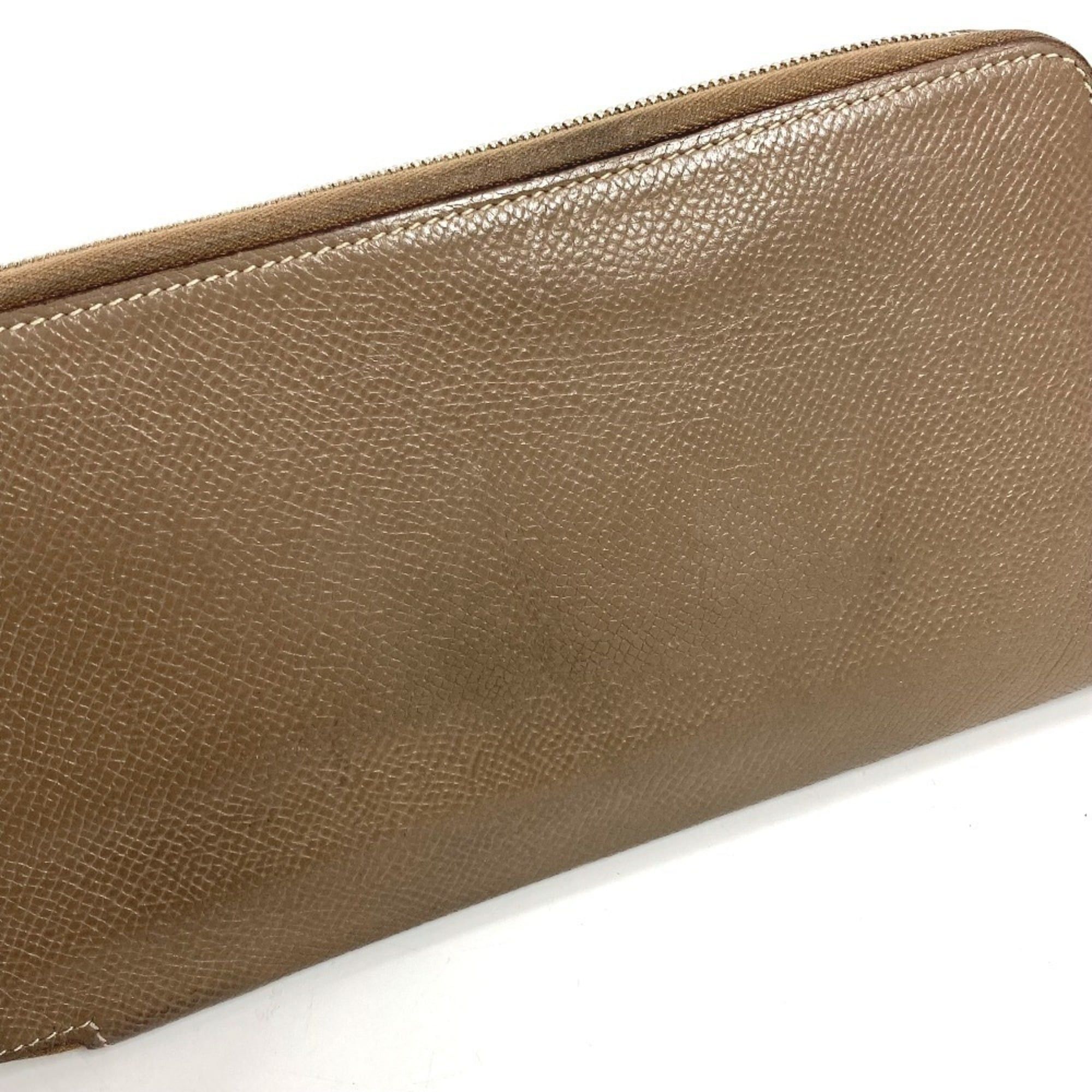Hermes HERMES Azap Long Silk In Wallet, Round Zipper, Epsom Leather, Men's and Women's, Etoupe Gray Size ONE SIZE - 11 Thumbnail