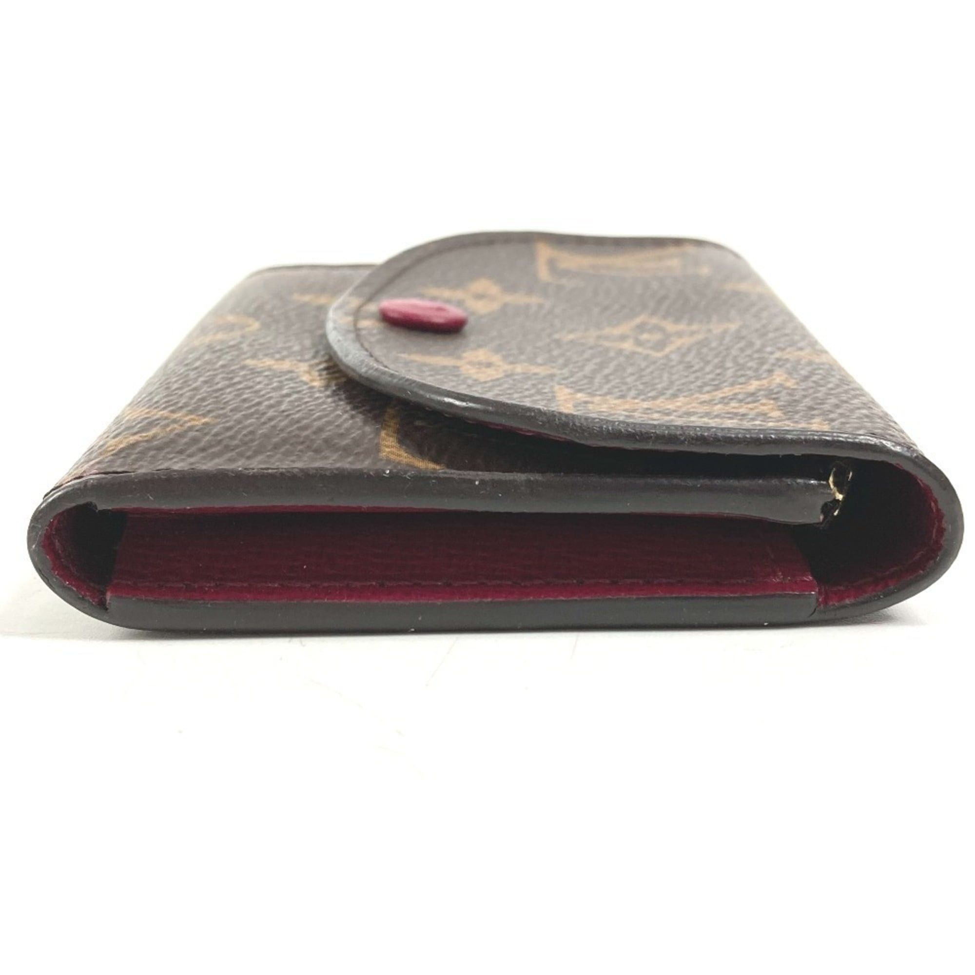 Louis Vuitton LOUIS VUITTON M41939 Monogram Portemonnaie Rosalie Compact Wallet, Flap, Bi-fold Canvas, Men's/Women's, Fuchsia Brown Size ONE SIZE - 3 Thumbnail
