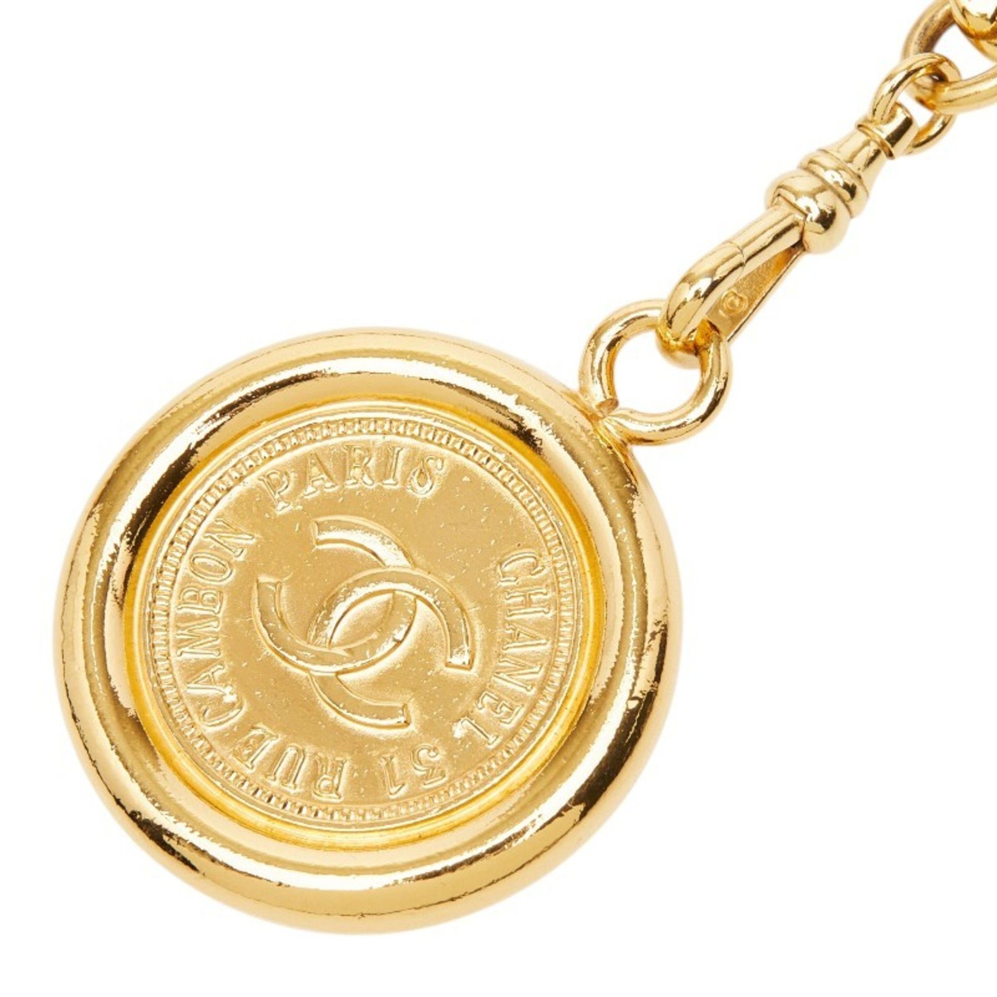 Chanel Chanel Vintage Chain Belt, Gold and Black Plated Leather, Women's. Size ONE SIZE - 2 Thumbnail
