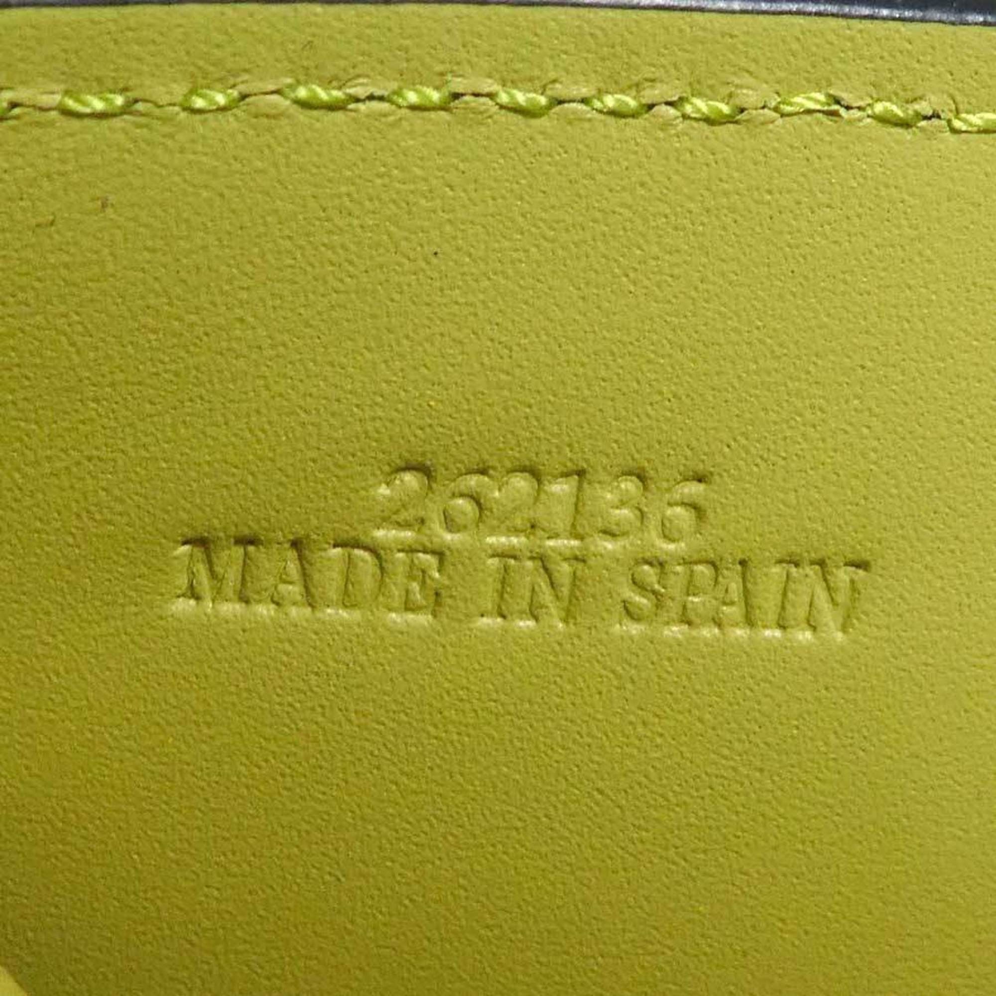 Loewe Loewe Tri-fold Wallet Leather Yellow Green Women's Free Shipping 56616a Size ONE SIZE - 12 Thumbnail