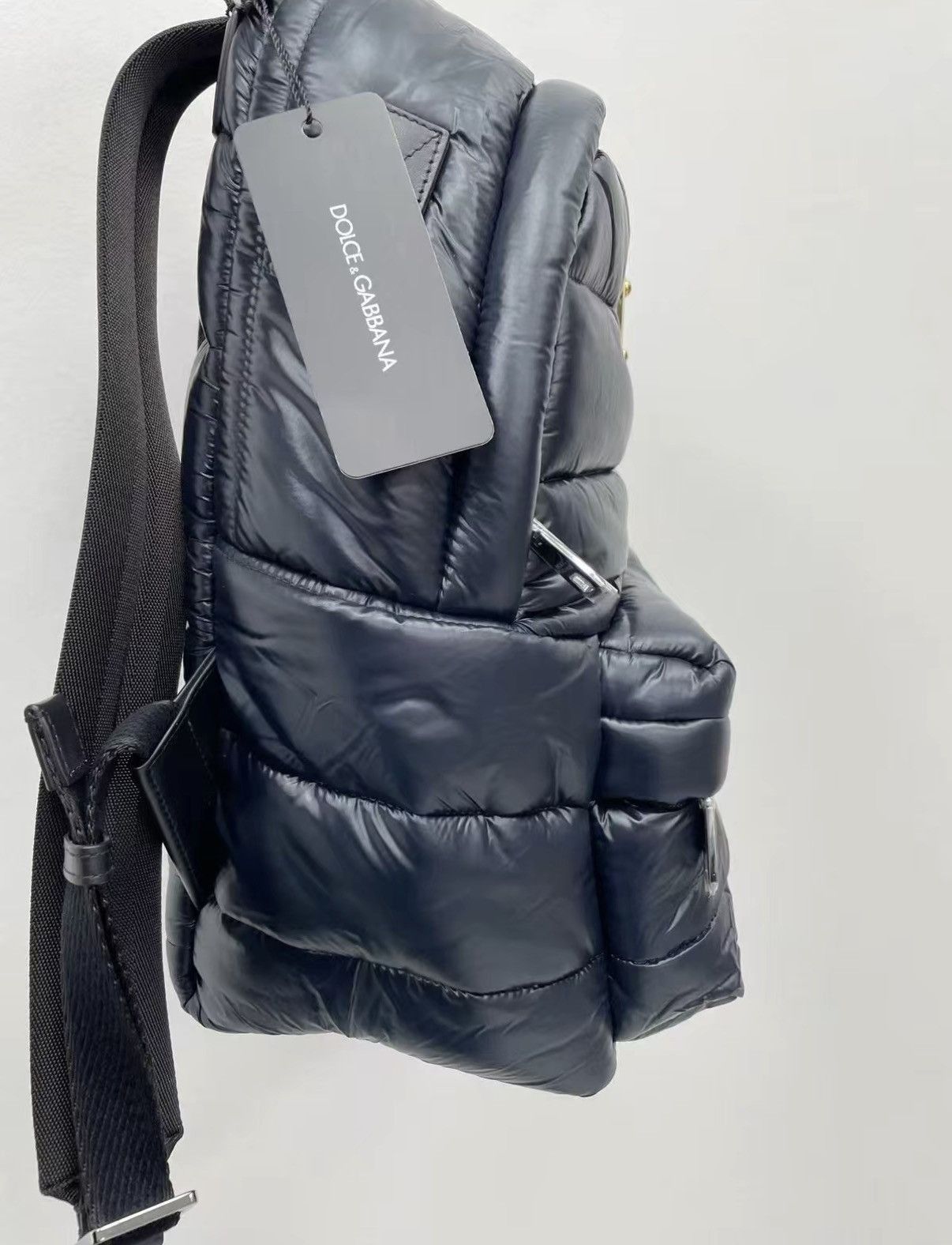 Dolce & Gabbana Quilted Black Backpack Size ONE SIZE - 3 Thumbnail