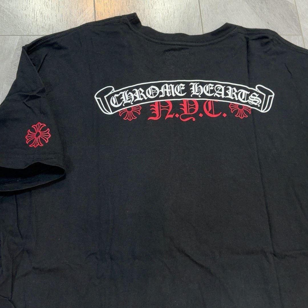 Saint Laurent Paris Chrome Hearts New York Limited Cross Scroll Tee Size US XXL / EU 58 / 5 - 4 Thumbnail