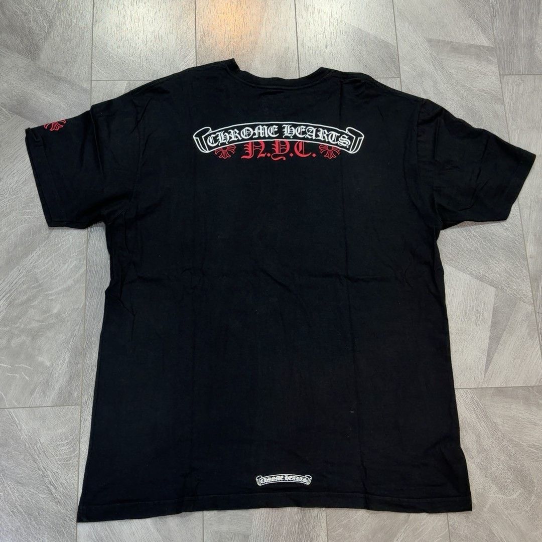 Saint Laurent Paris Chrome Hearts New York Limited Cross Scroll Tee Size US XXL / EU 58 / 5 - 3 Thumbnail