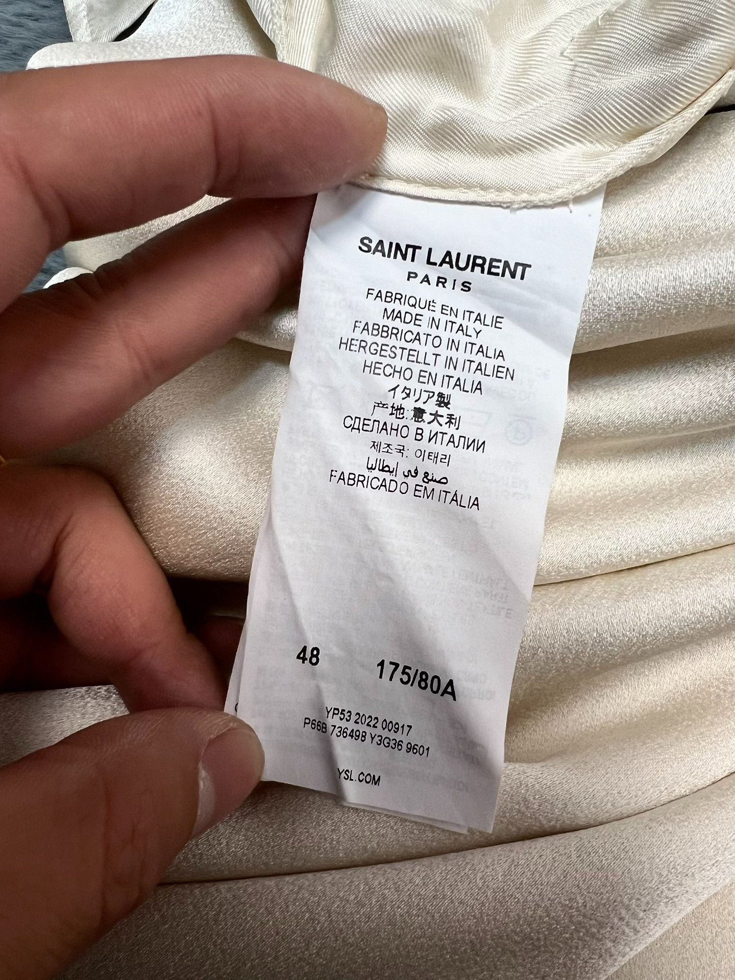 Saint Laurent Paris Saint Laurent Silk Wide-Leg Trousers Size US 32 / EU 48 - 4 Thumbnail