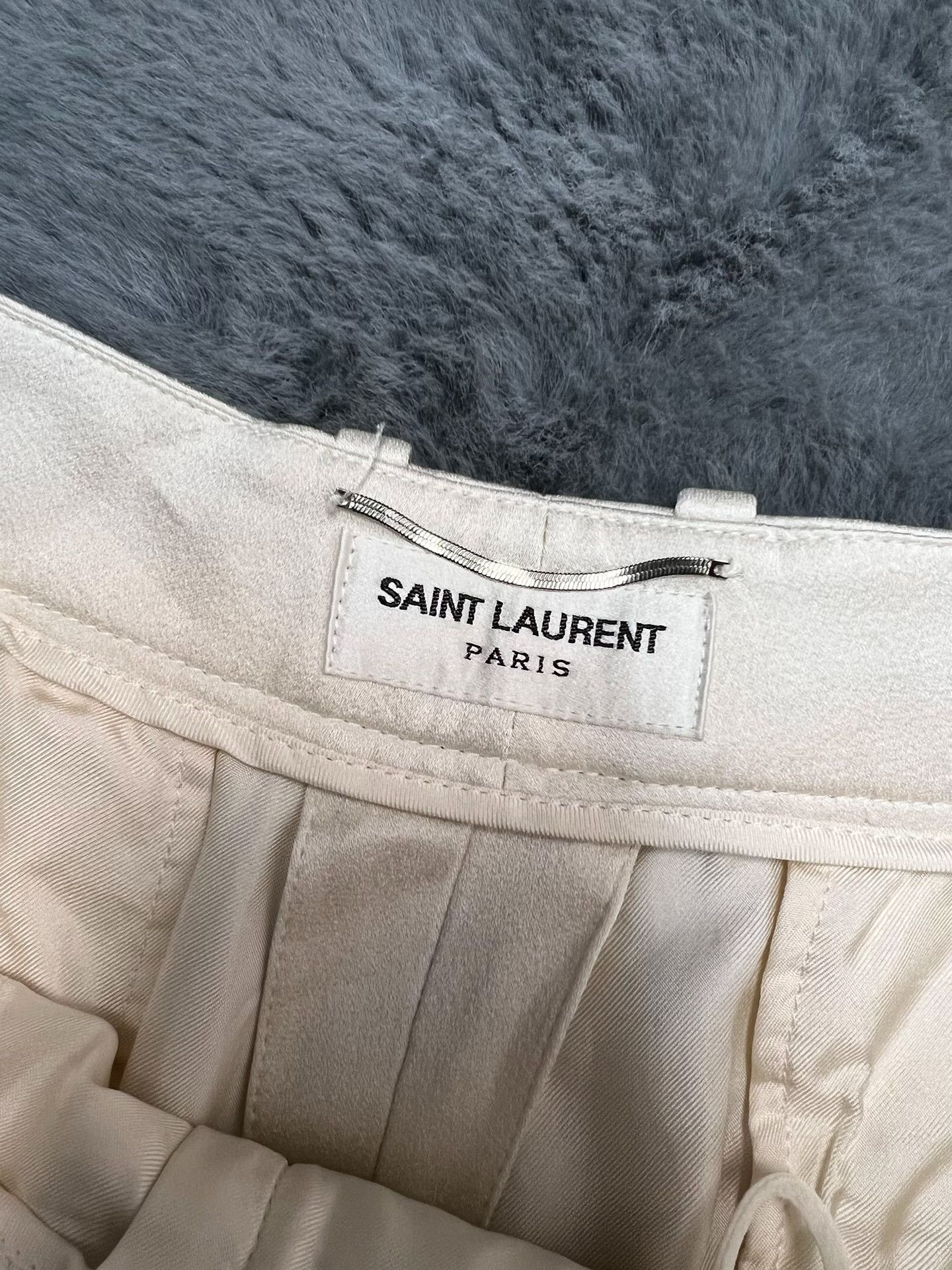 Saint Laurent Paris Saint Laurent Silk Wide-Leg Trousers Size US 32 / EU 48 - 3 Thumbnail