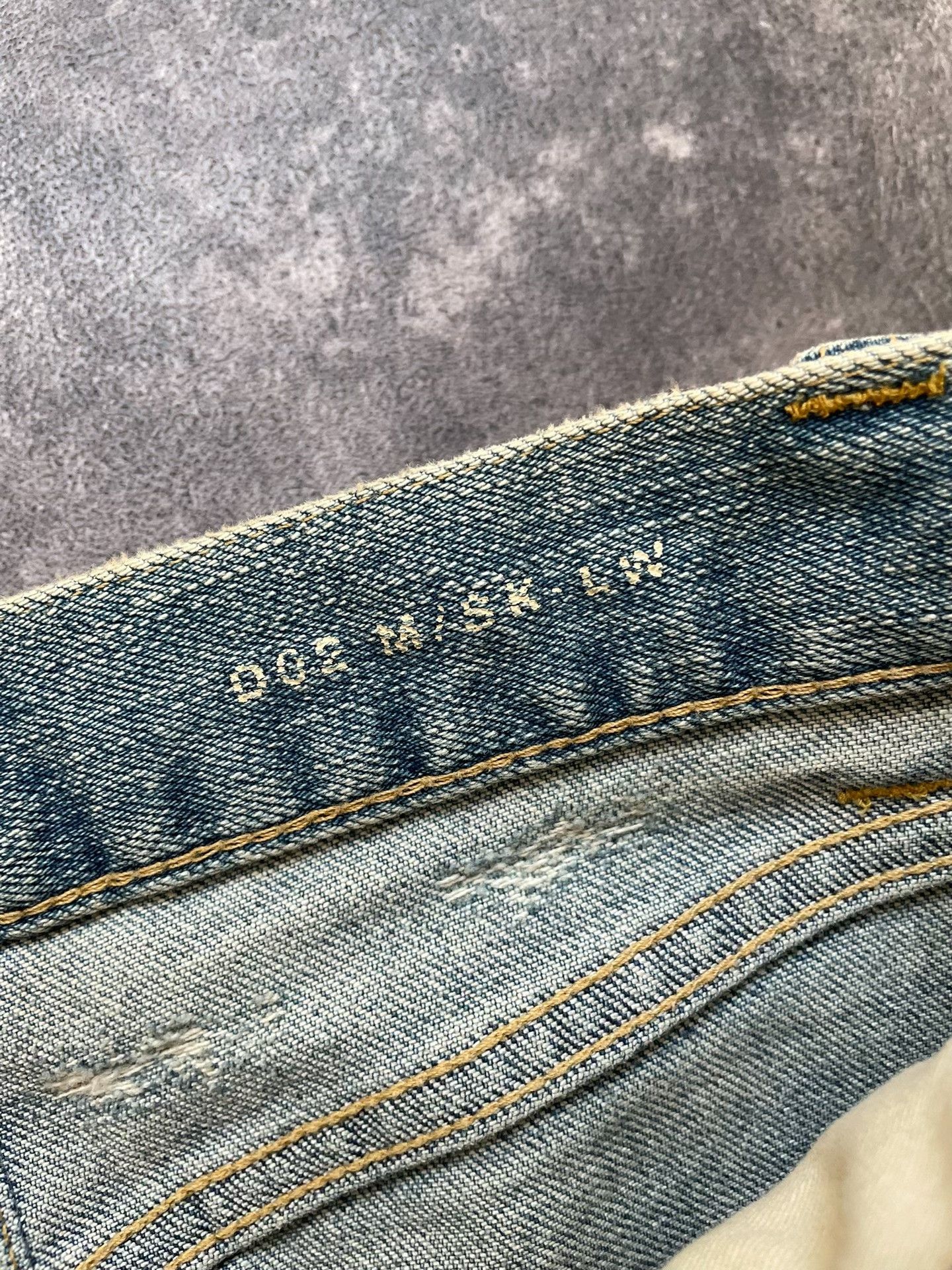 Saint Laurent Paris Saint Laurent Distressed Light Blue Jeans Size US 29 - 6 Thumbnail