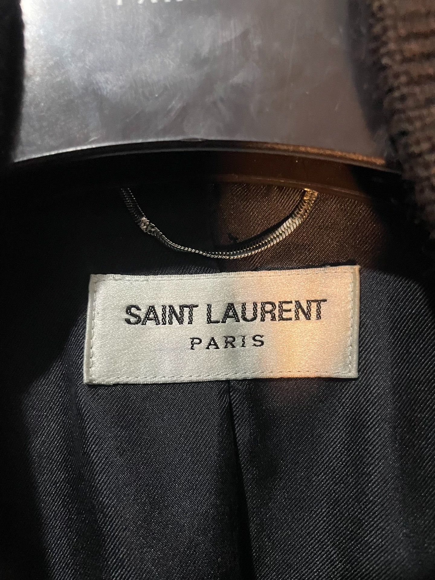 Saint Laurent Paris Saint Laurent Leather Sleeves Varsity Jacket Size US XS / EU 42 / 0 - 6 Thumbnail
