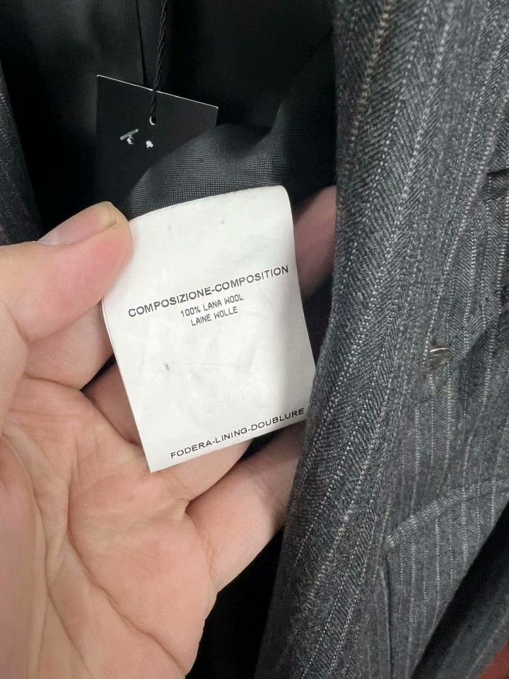 Saint Laurent Paris YSL Gray Pinstripe Wool Blazer Size S / US 4 / IT 40 - 6 Thumbnail