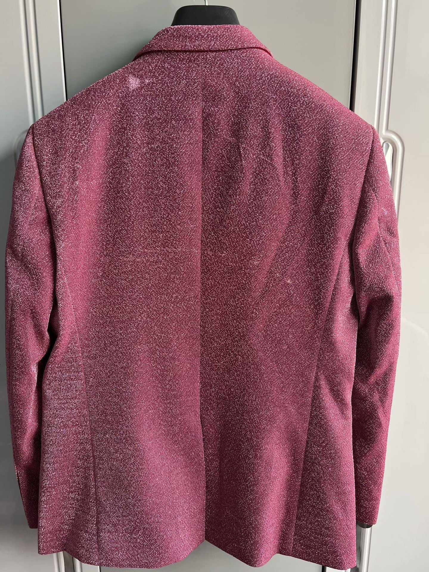 Saint Laurent Paris Saint Laurent Pink Glitter Blazer Size US S / EU 44-46 / 1 - 6 Thumbnail