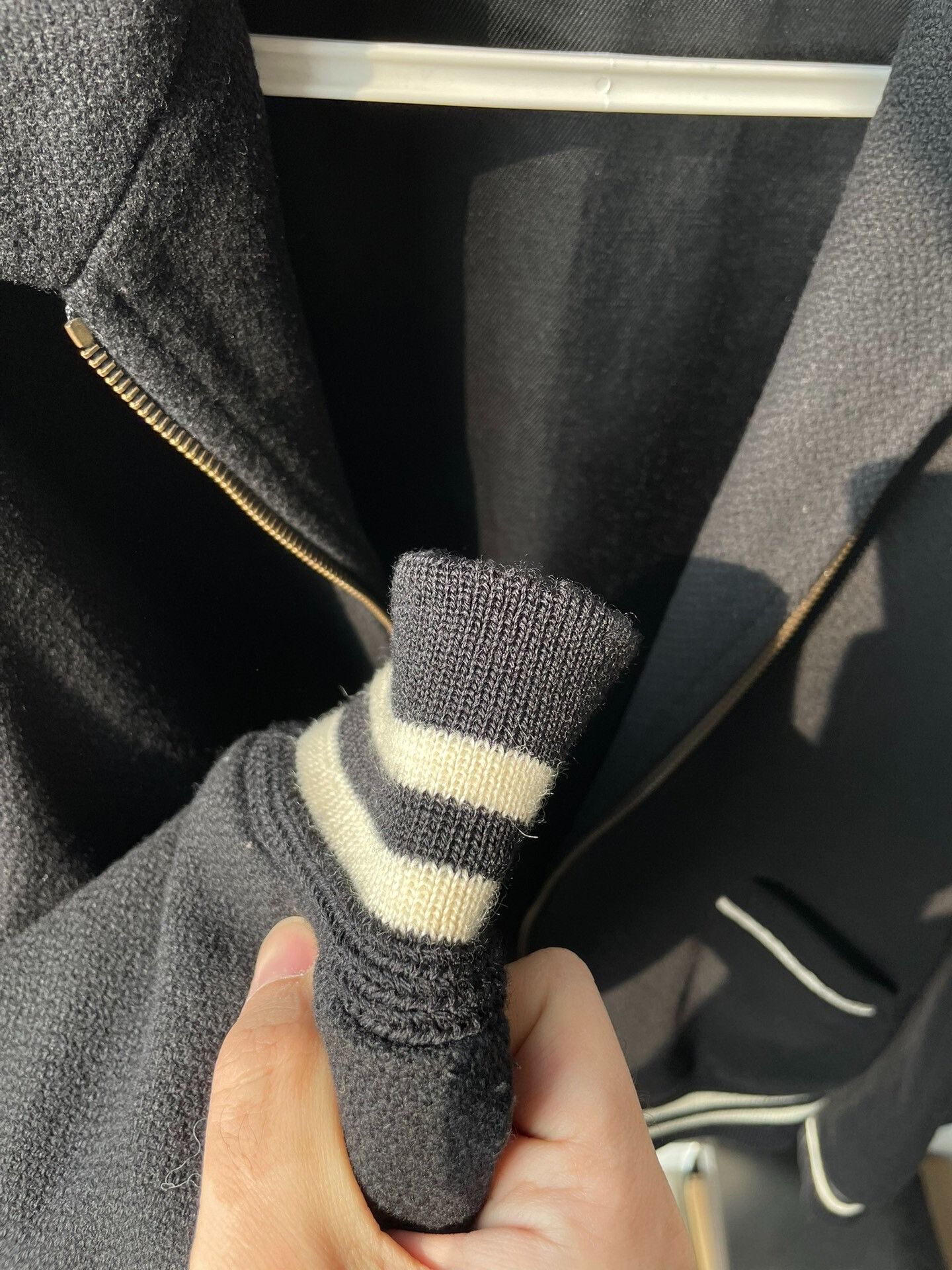 Saint Laurent Paris Saint Laurent Zebra Stripe Wool Jacket Size US M / EU 48-50 / 2 - 6 Thumbnail