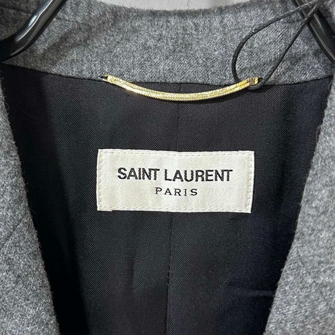 Saint Laurent Paris Saint Laurent Gray Double-Breasted Blazer Size US M / EU 48-50 / 2 - 4 Thumbnail