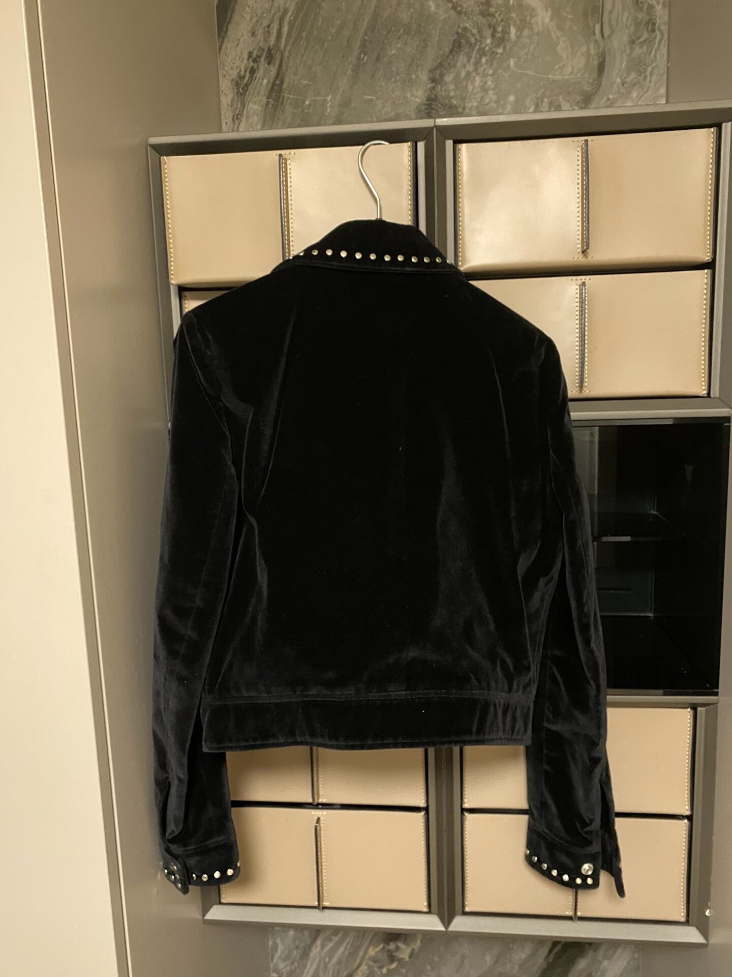 Saint Laurent Paris Saint Laurent Velvet Studded Jacket Size S / US 4 / IT 40 - 2 Thumbnail