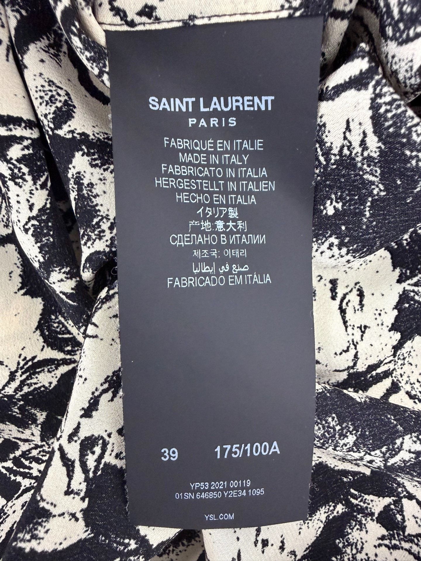 Saint Laurent Paris Saint Laurent Silk Rose Shirt Size S / US 4 / IT 40 - 5 Thumbnail