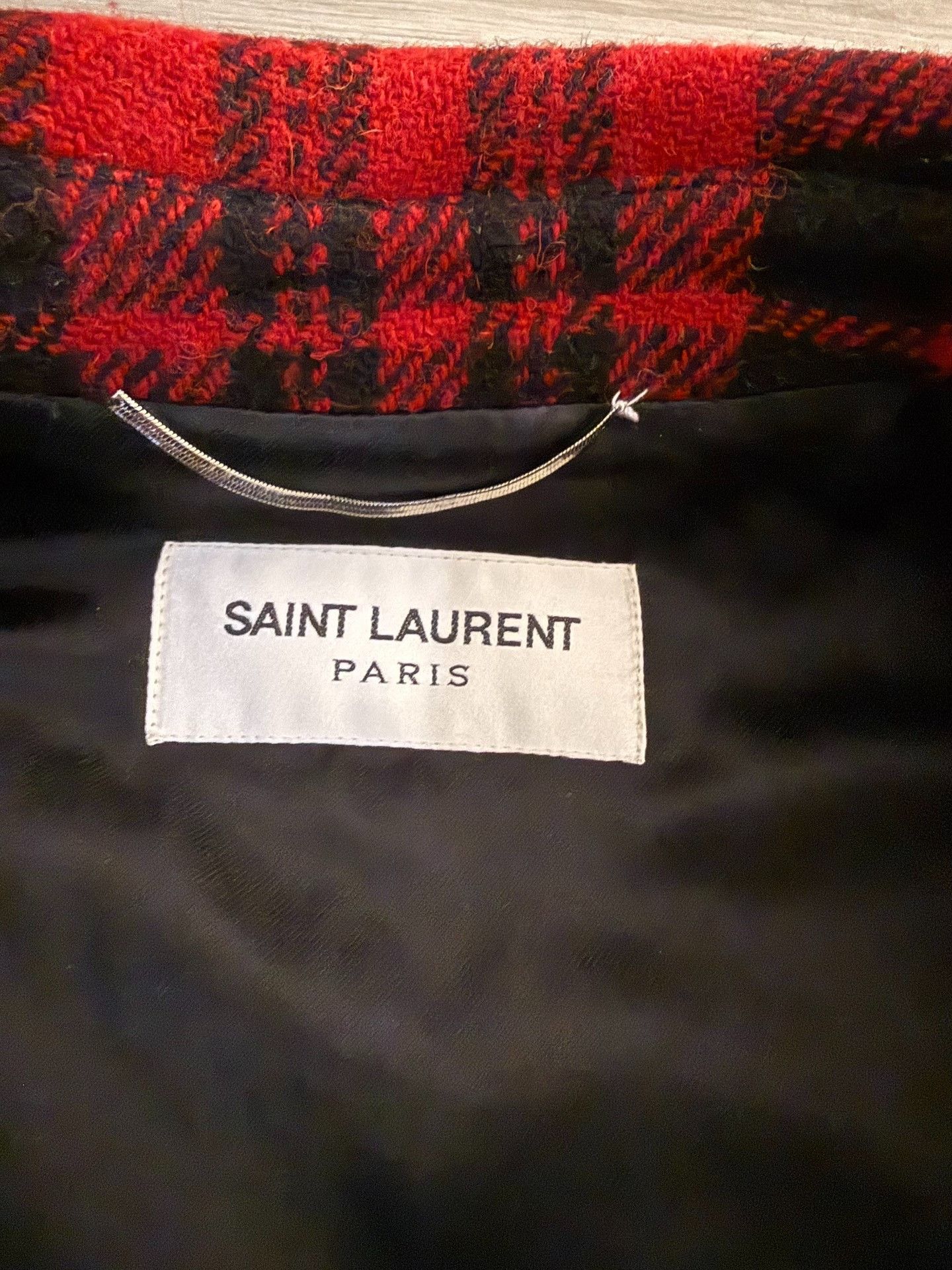 Saint Laurent Paris Saint Laurent Hedi Slimane Plaid Coat Size US S / EU 44-46 / 1 - 4 Thumbnail