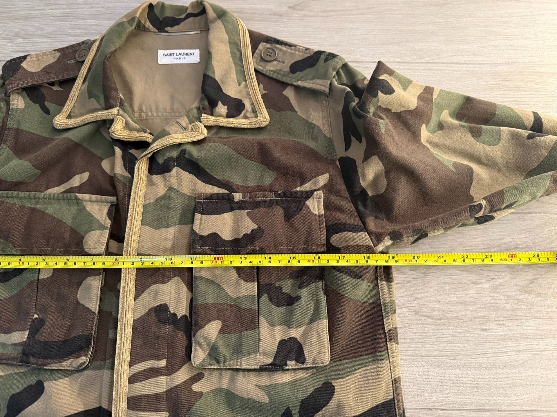 Saint Laurent Paris Saint Laurent Hedi Slimane Camouflage Jacket Size US S / EU 44-46 / 1 - 2 Thumbnail