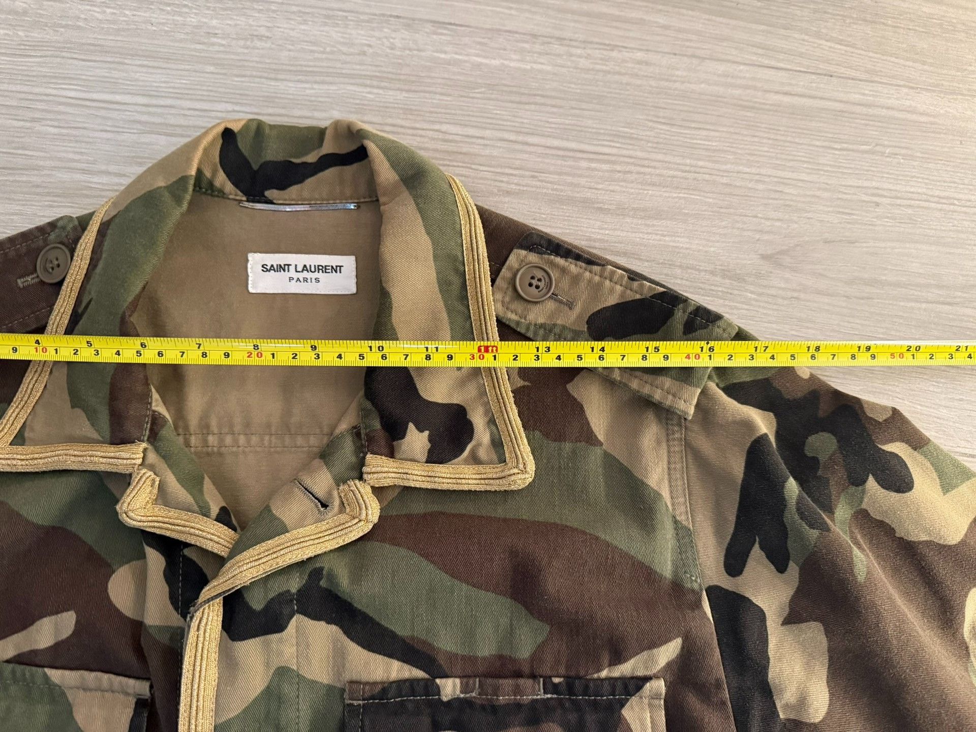 Saint Laurent Paris Saint Laurent Hedi Slimane Camouflage Jacket Size US S / EU 44-46 / 1 - 5 Thumbnail