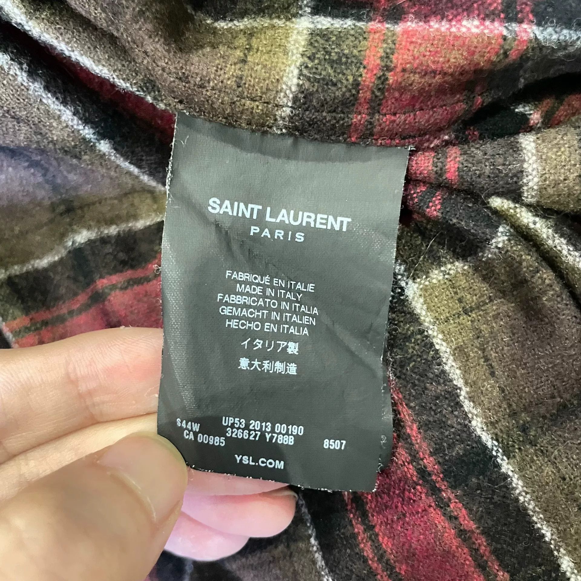 Saint Laurent Paris Saint Laurent FW13 Plaid Shirt Size US M / EU 48-50 / 2 - 3 Thumbnail