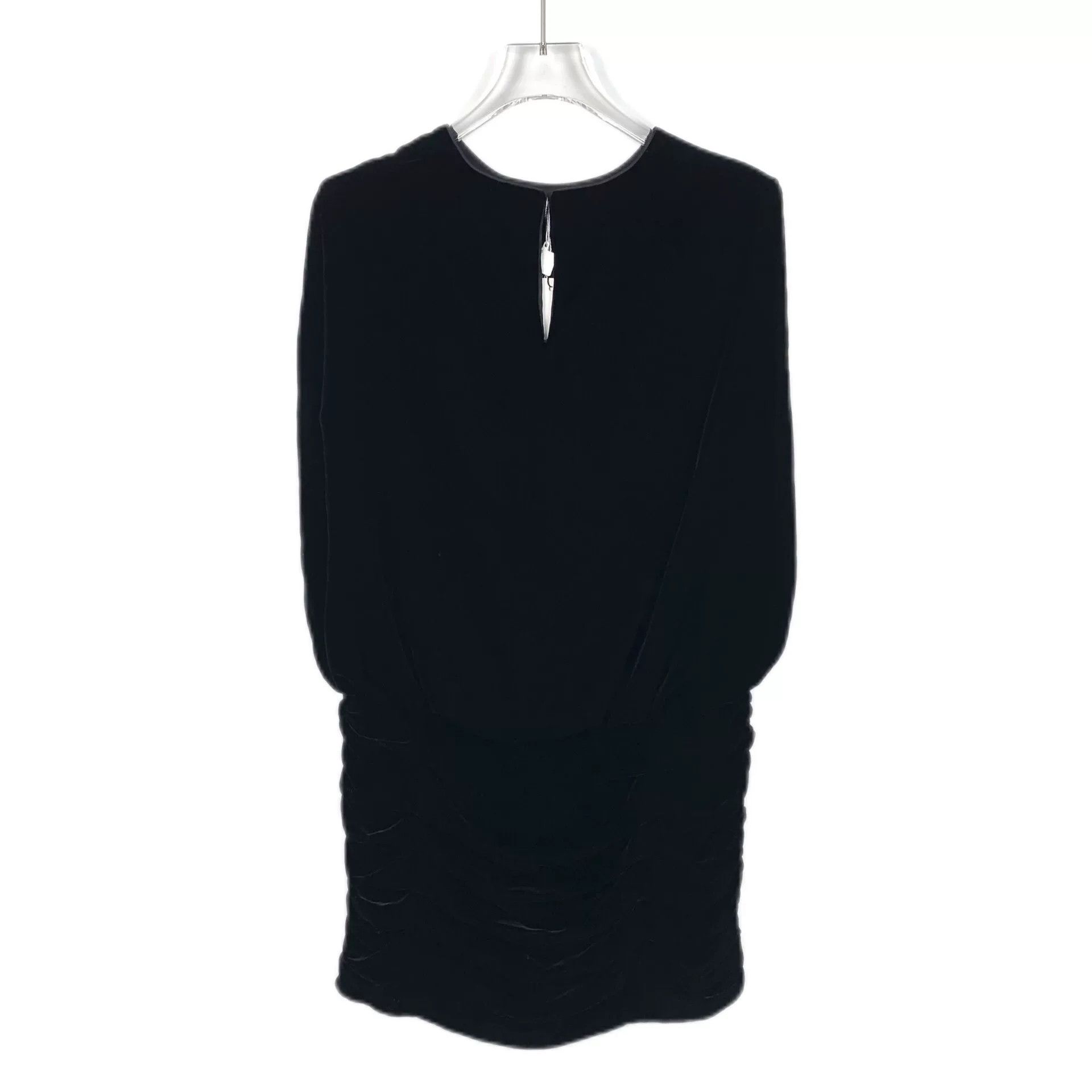 Saint Laurent Paris Saint Laurent Black Velvet Dress Size S / US 4 / IT 40 - 2 Thumbnail