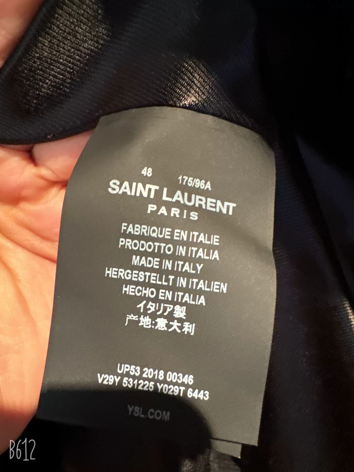 Saint Laurent Paris Saint Laurent Leather Sleeves Baseball Jacket Size US M / EU 48-50 / 2 - 6 Thumbnail