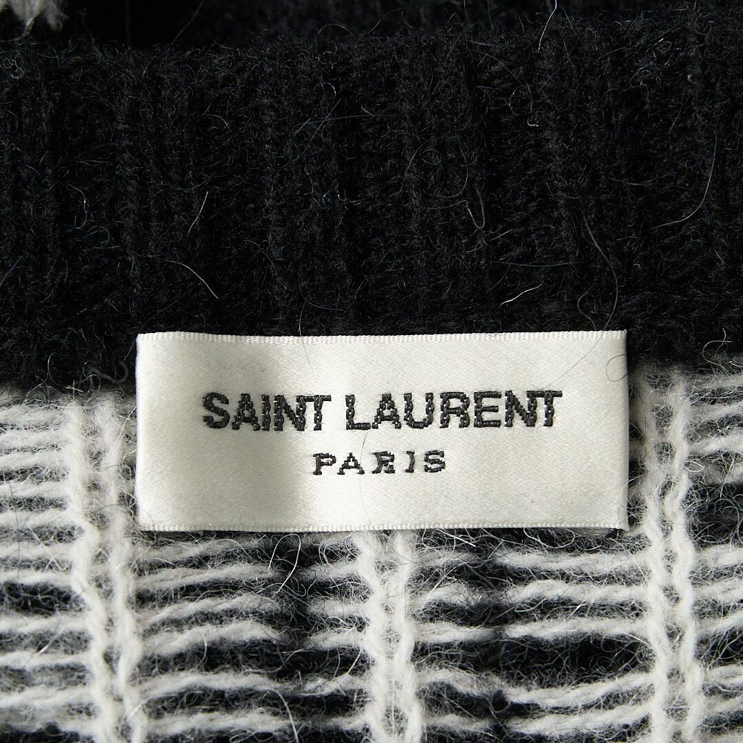 Saint Laurent Paris Saint Laurent Men's Black Zigzag Sweater Size US M / EU 48-50 / 2 - 6 Thumbnail