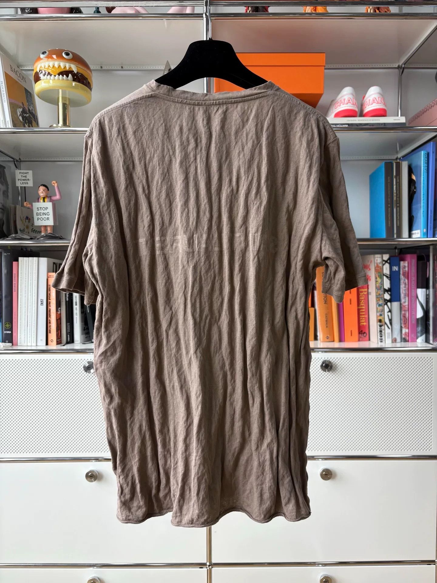 Saint Laurent Paris Saint Laurent Brown Crinkled T-shirt Size US M / EU 48-50 / 2 - 3 Thumbnail