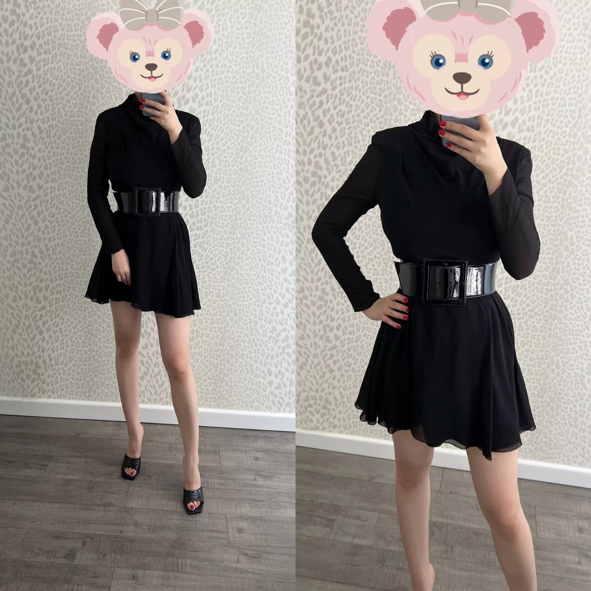 Saint Laurent Paris Saint Laurent Black High Neck Dress Size M / US 6-8 / IT 42-44 - 2 Thumbnail