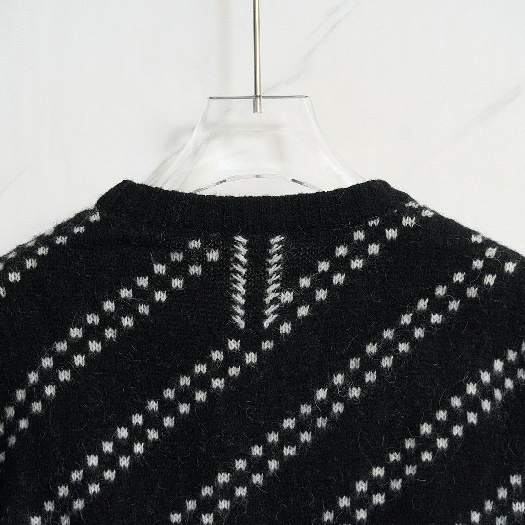Saint Laurent Paris Saint Laurent Men's Zigzag Pattern Sweater Size US M / EU 48-50 / 2 - 5 Thumbnail