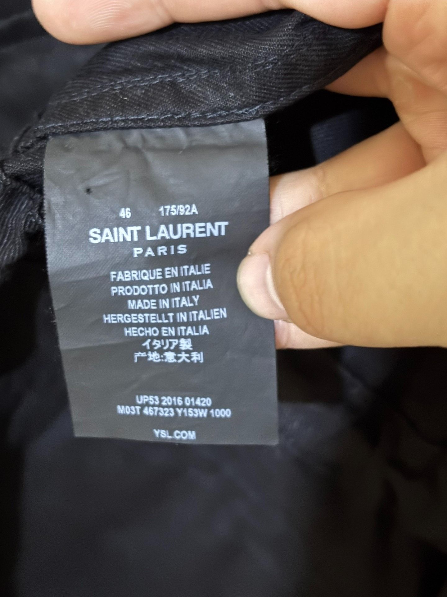 Saint Laurent Paris Saint Laurent Black Hunting Jacket Size US S / EU 44-46 / 1 - 8 Thumbnail