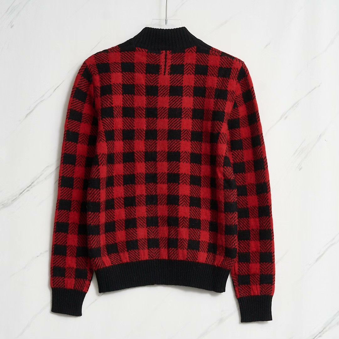 Saint Laurent Paris Saint Laurent Men's Classic Checkered Sweater Size US M / EU 48-50 / 2 - 4 Thumbnail
