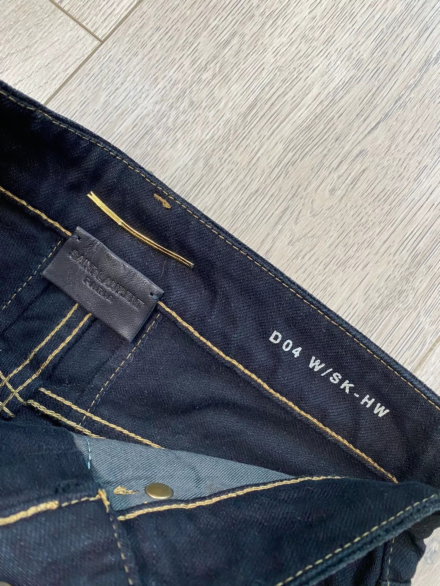 Saint Laurent Paris Saint Laurent Black Distressed Jeans Size 26" / US 2 / IT 38 - 6 Thumbnail