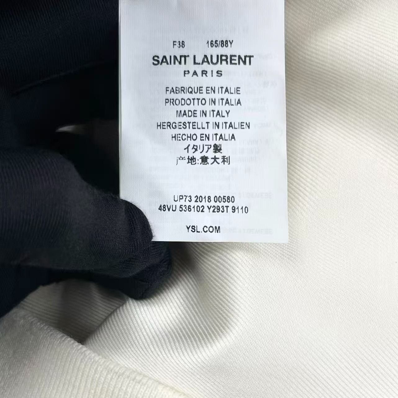 Saint Laurent Paris Saint Laurent White Teddy Baseball Jacket Size US M / EU 48-50 / 2 - 4 Thumbnail