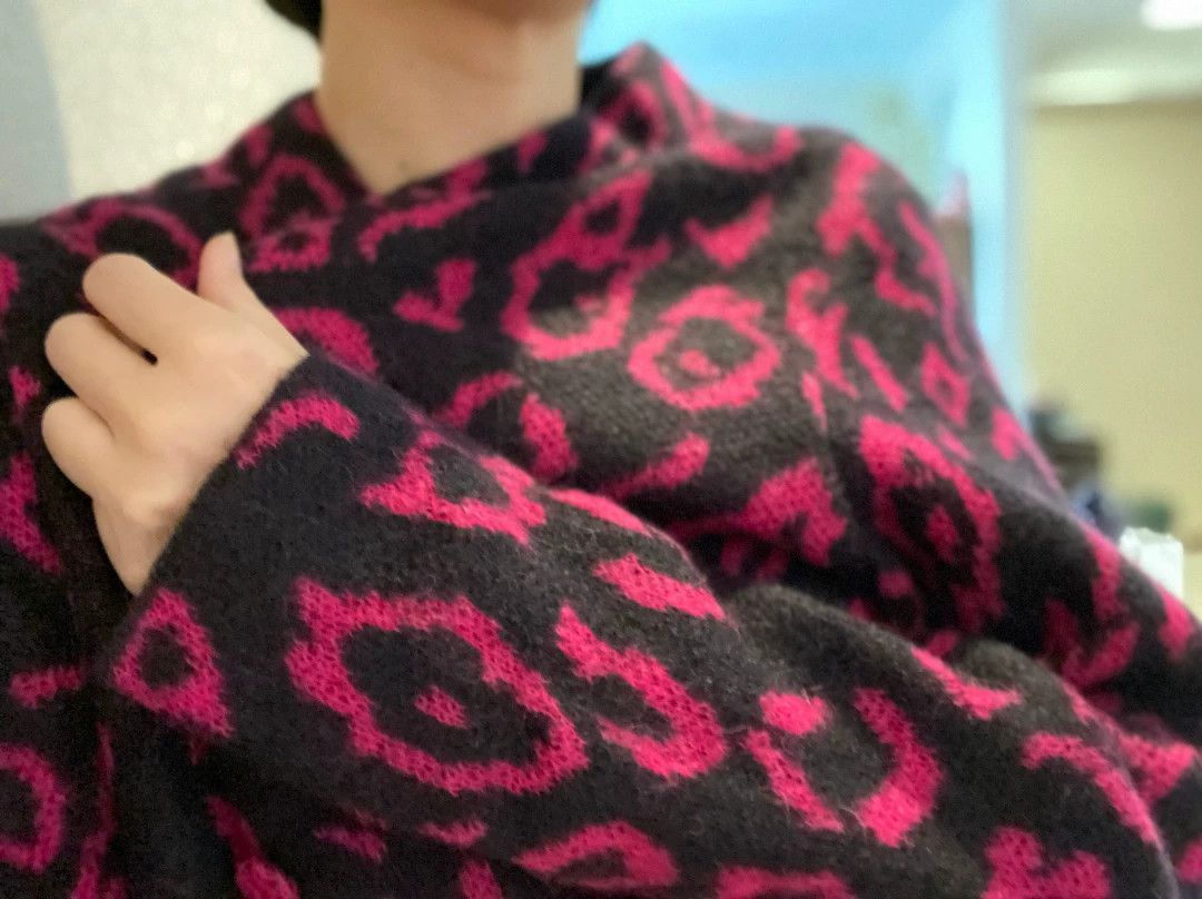 Saint Laurent Paris Saint Laurent Paris Pink Leopard Cardigan Size M / US 6-8 / IT 42-44 - 3 Thumbnail